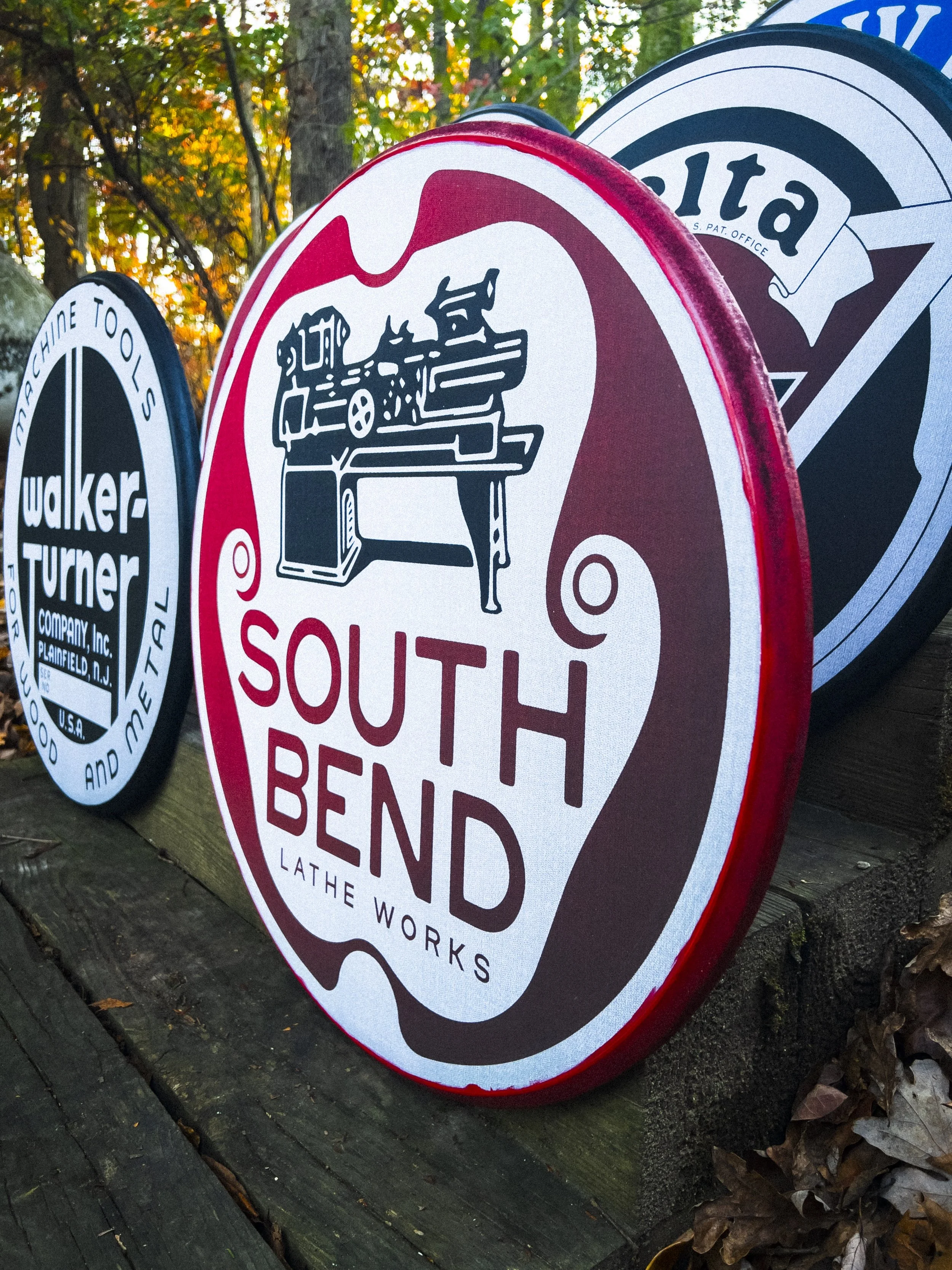 South Bend — Black & Red Emblem (Mounted Print)