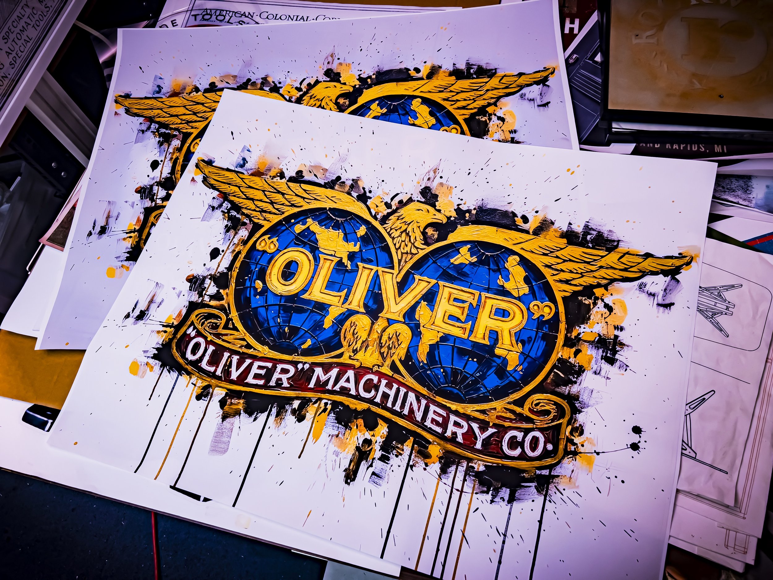 Oliver — Eagle #01 (24x36 Art Print) on Canvas