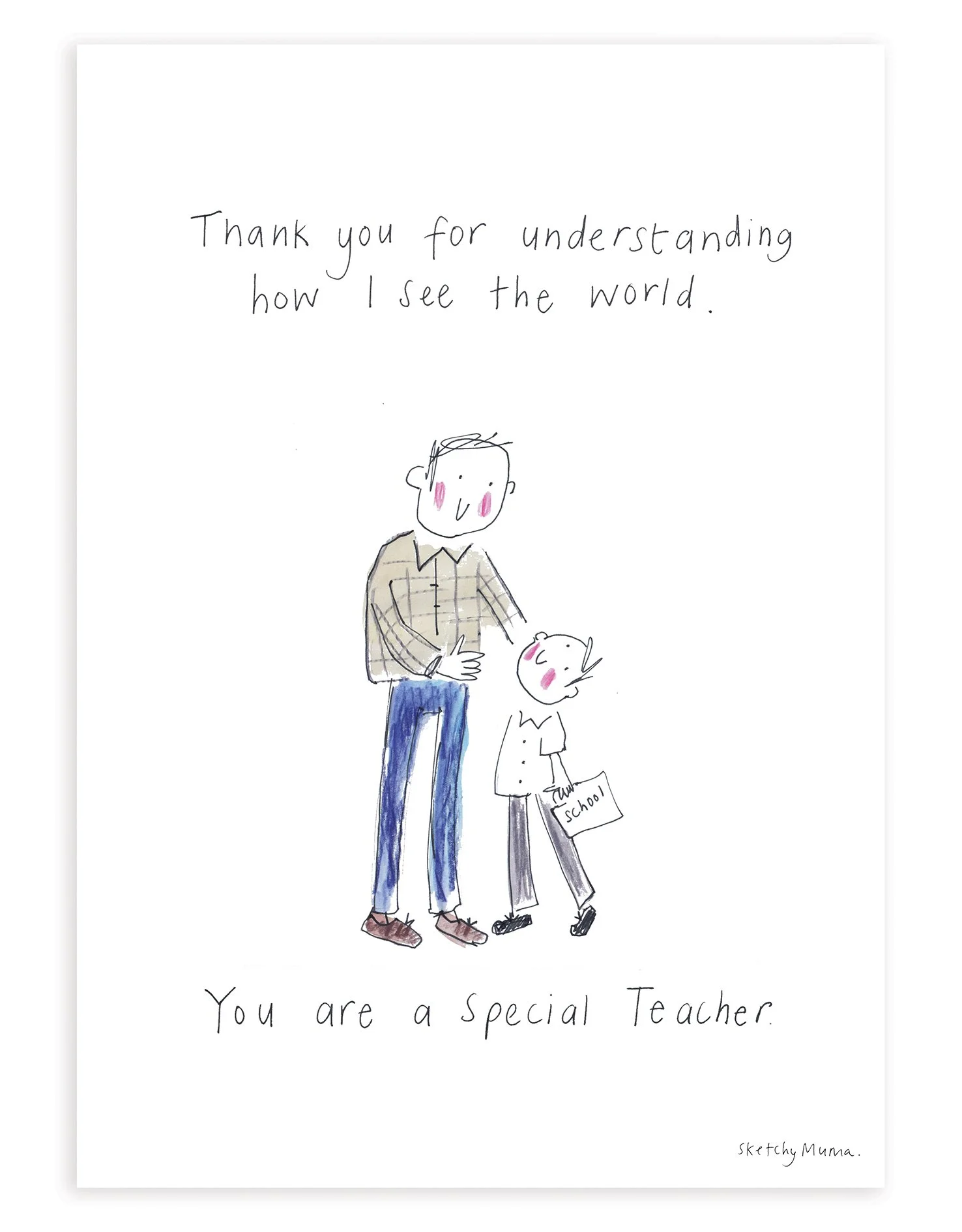 Male Teacher and school BOY