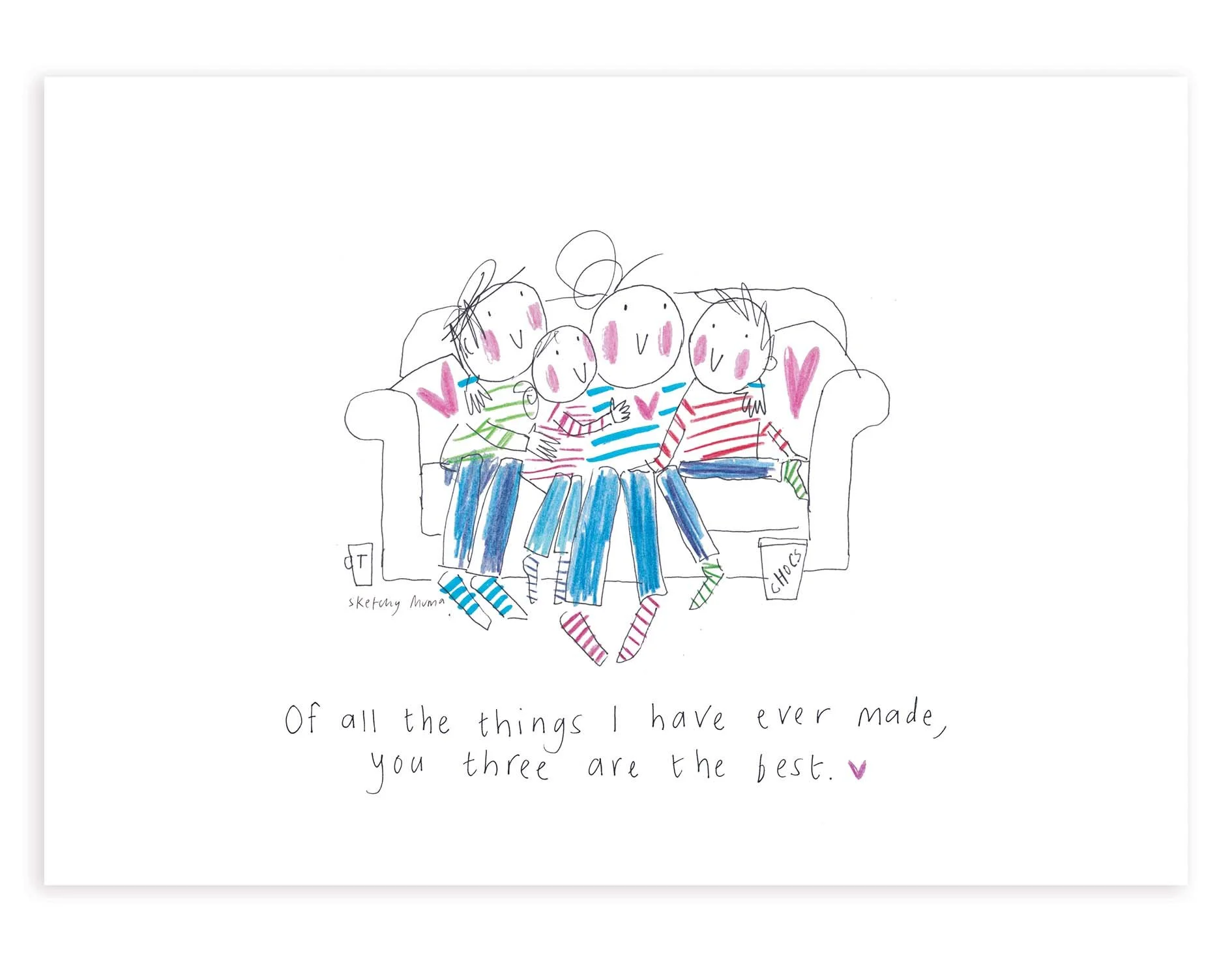 Sofa - three Children - Version 2