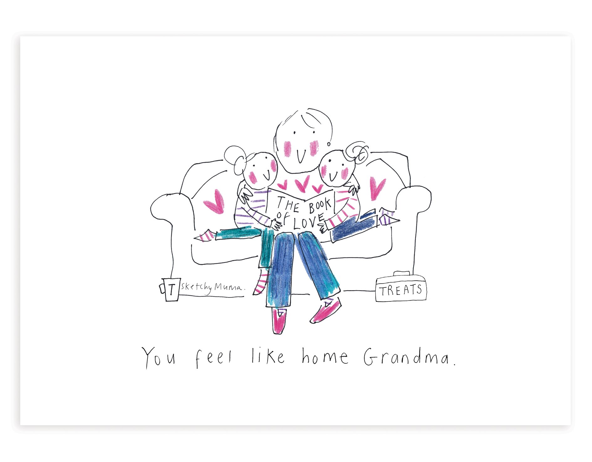 Twin Girls - You Feel Like Home Grandma