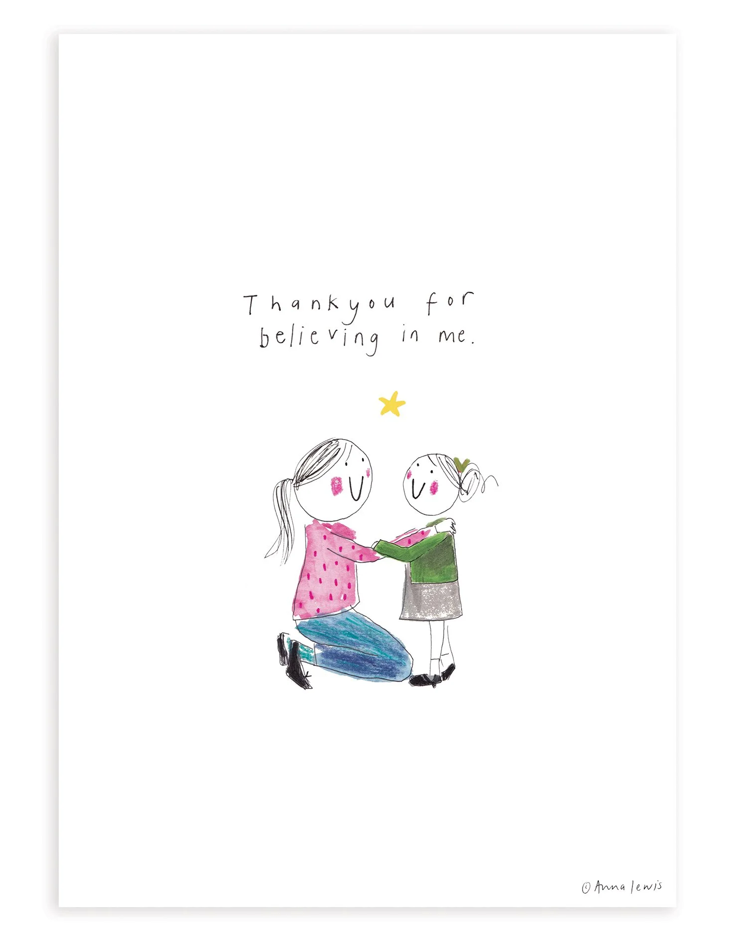Green uniform girl - Thank you for believing in me