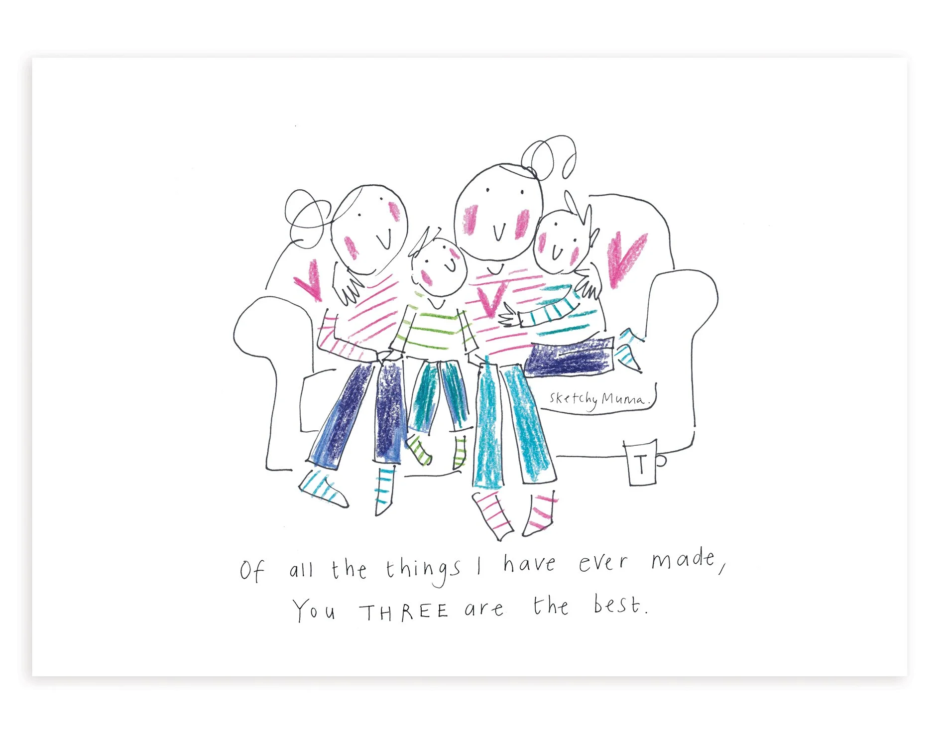 Sofa - Three Children - Version 3