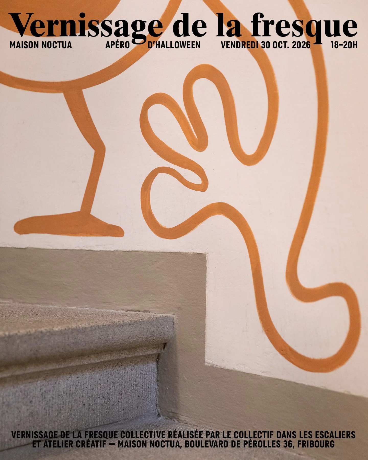 🖌️ Vernissage de notre fresque dans les escaliers

Elle est n&eacute;e d'un travail collectif et il est temps de te la d&eacute;voiler ! Pour la d&eacute;couvrir, la Maison ouvre ses portes le vendredi 30 octobre prochain de 18h00 &agrave; 20h00.

E