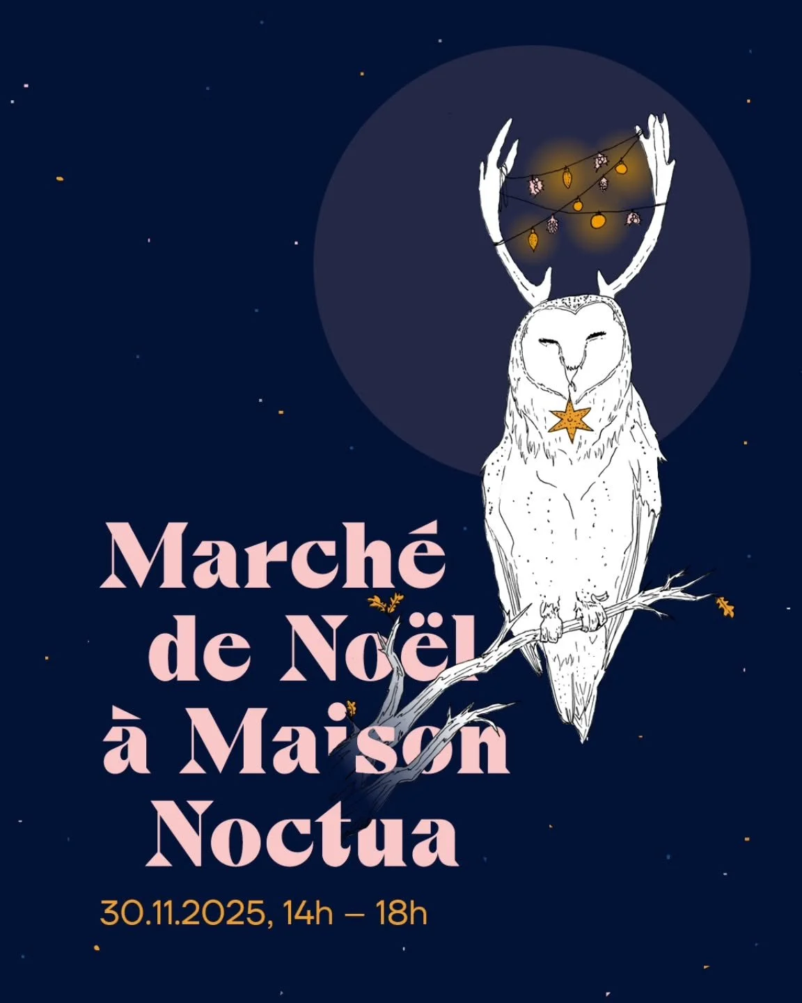 Hou hou hou ! 🦉🎄

J-11 ! On te rappelle que le dimanche 30 novembre prochain nous t'accueillons entre 14h00 et 18h00 pour notre march&eacute; de No&euml;l. 

Viens boire un th&eacute; aux &eacute;pices et d&eacute;couvrir une s&eacute;lection d&rsq