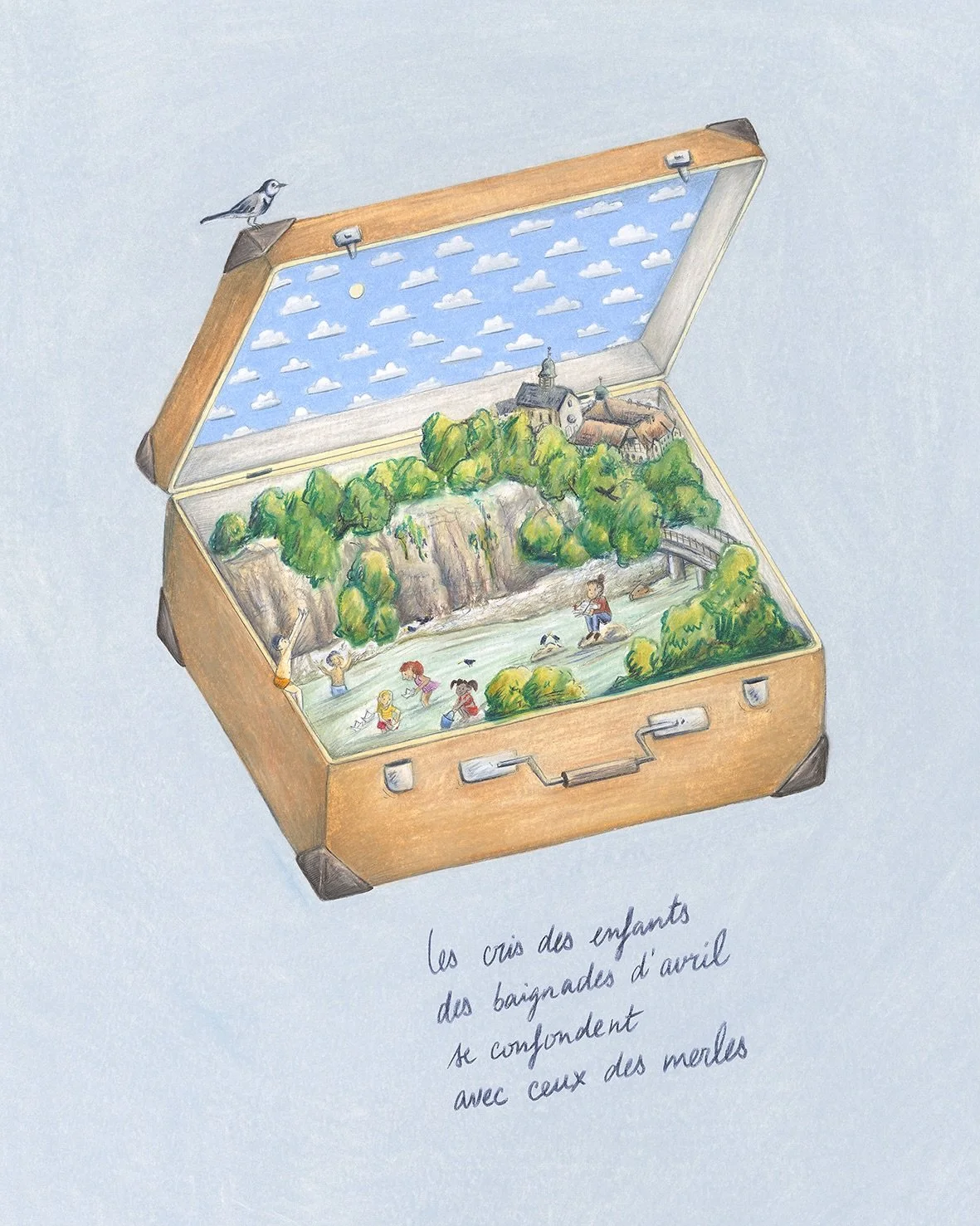🏠 Exposition Destination Maison - Pr&eacute;sentation des &oelig;uvres 

👒 Tr&eacute;sors d&rsquo;&eacute;t&eacute; - Lucie Fiore 
Juillet approche, les vacances arrivent. Partir. Pourquoi partir? Rester. Prendre le temps, go&ucirc;ter &agrave; un 