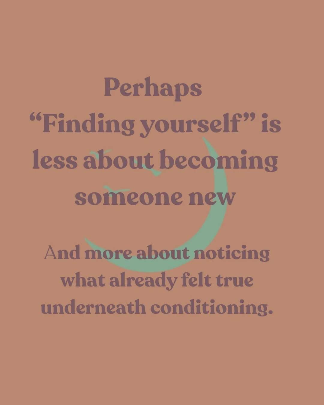 🌱 IDENTITY DEVELOPMENT 

Perhaps &ldquo;finding yourself&rdquo; is less about becoming someone new and more about noticing what already felt true underneath years of conditioning.

We absorb so many ideas about who we are supposed to be through fami