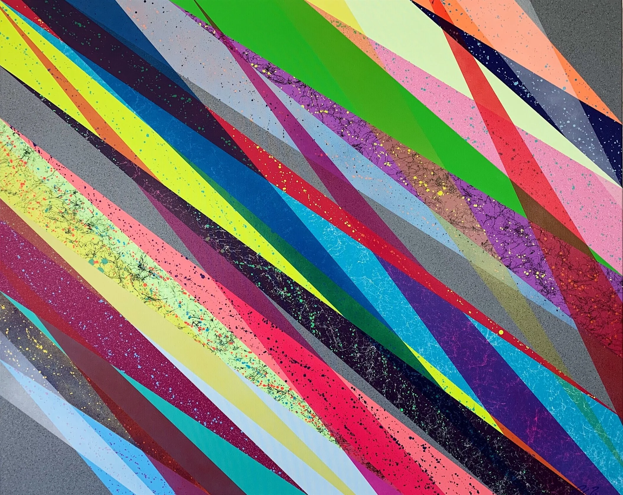 “Fragmented Reality” 48x60in Acrylic on Canvas…SOLD