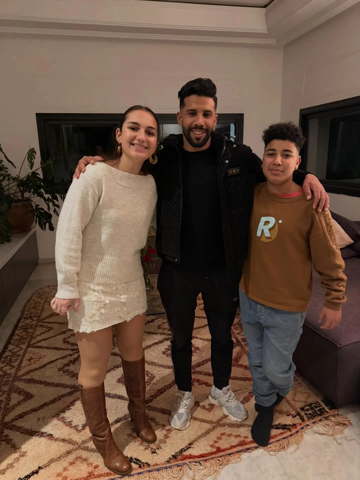 This is one of the best photographs Susan and Charles have ever posted. Uma on the left is the daughter of Emma, a very dear personal friend of many years. Ayoub is in the middle and Yassir on the right. We have a photograph taken of Uma and Ayoub at
