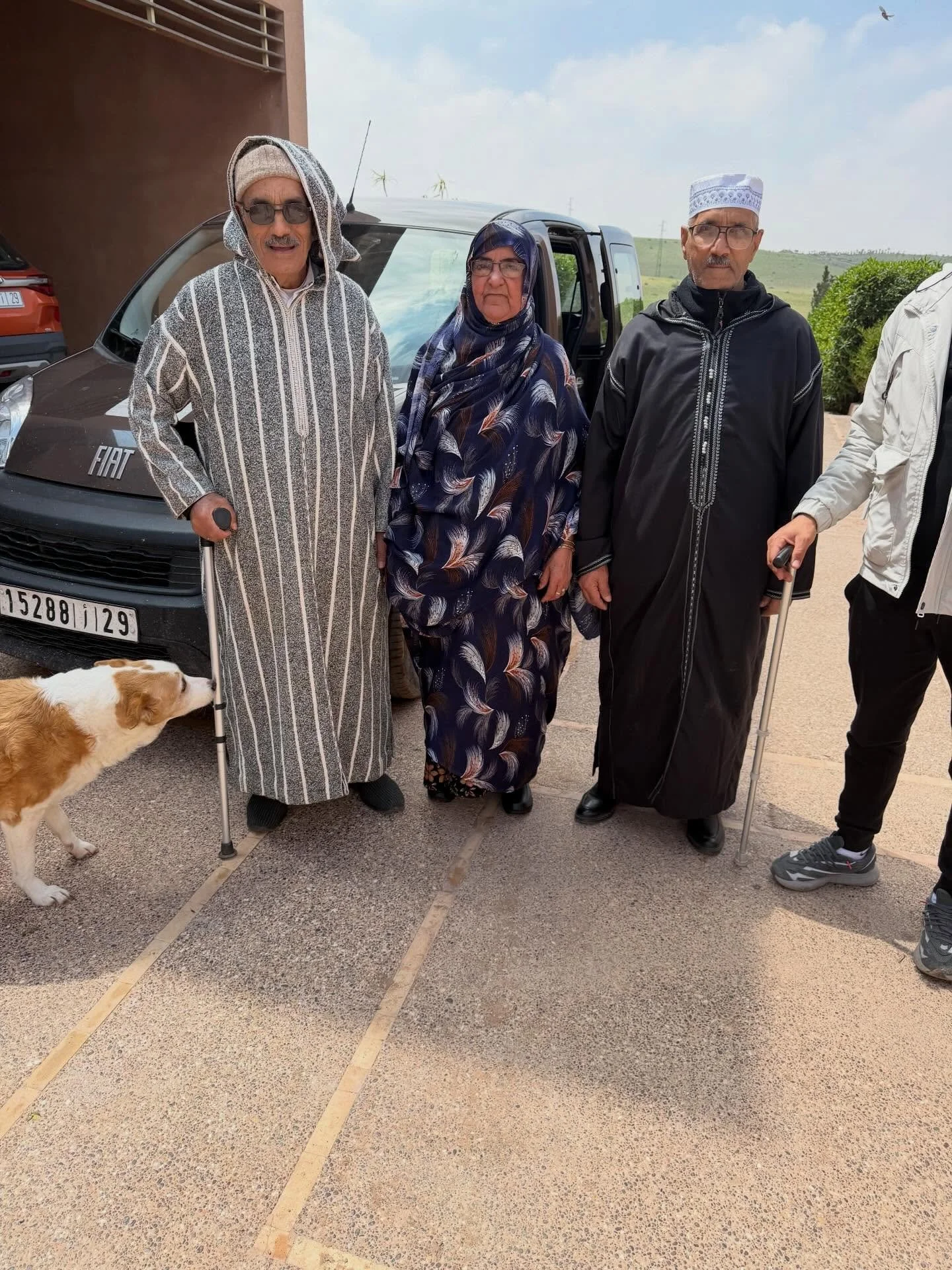 We have some wonderful news! This is the family whose son helped us negotiate and bring Halima out of the Square in Meknes. Someone was already claiming to be negotiating, but I was strongly advised to avoid them. In the event this family succeeded a