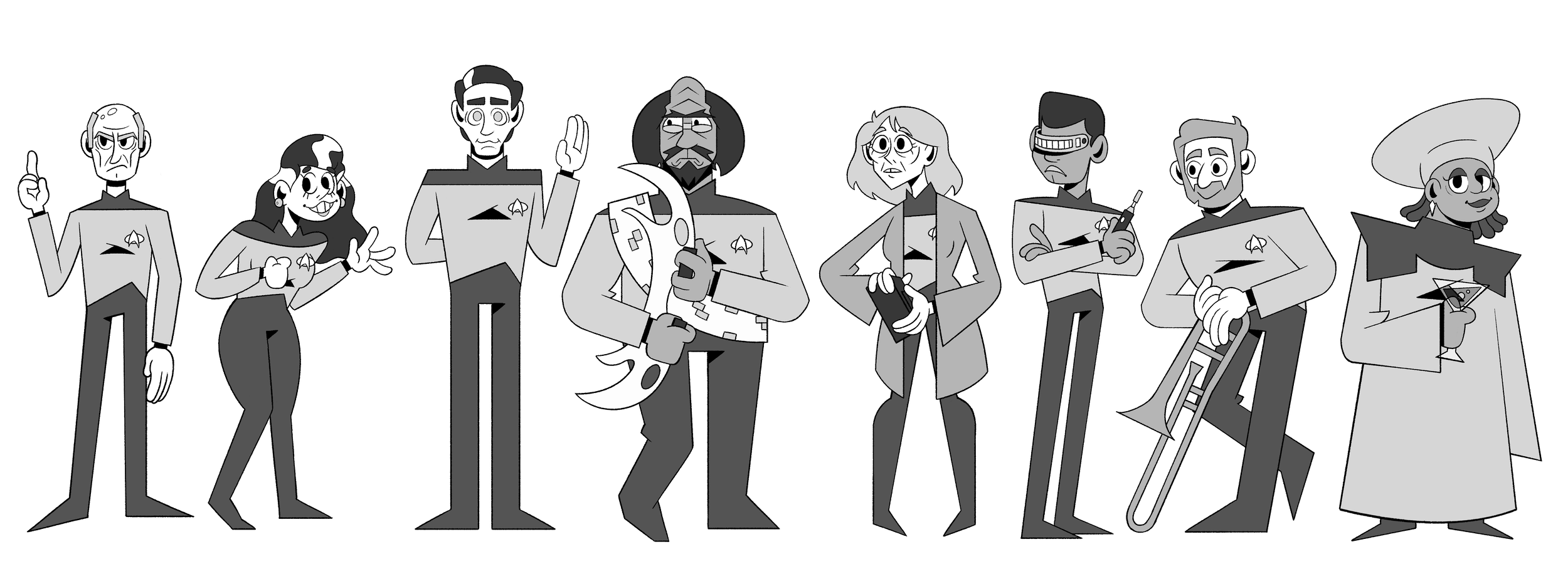 Star Trek: The Next Generation Cast Designs