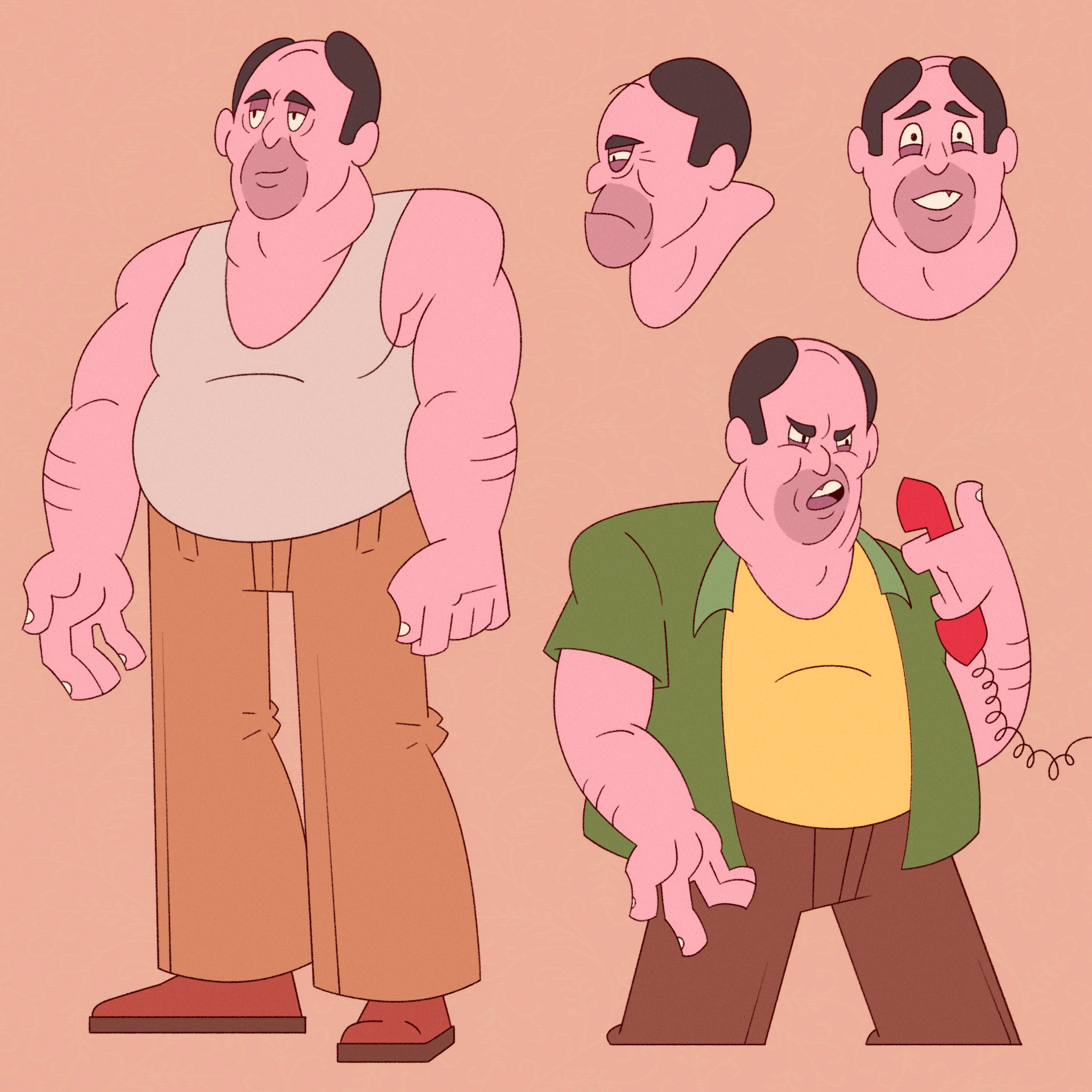 Tony Soprano Character Design and Expressions