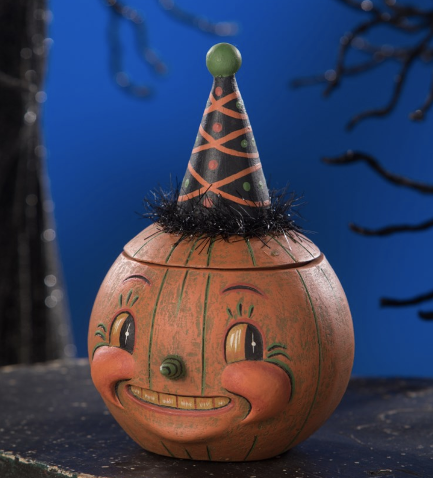 Bethany Lowe Vintage Look Pumpkin Haunting Hallows Rattle RETIRED MORGUE SALE