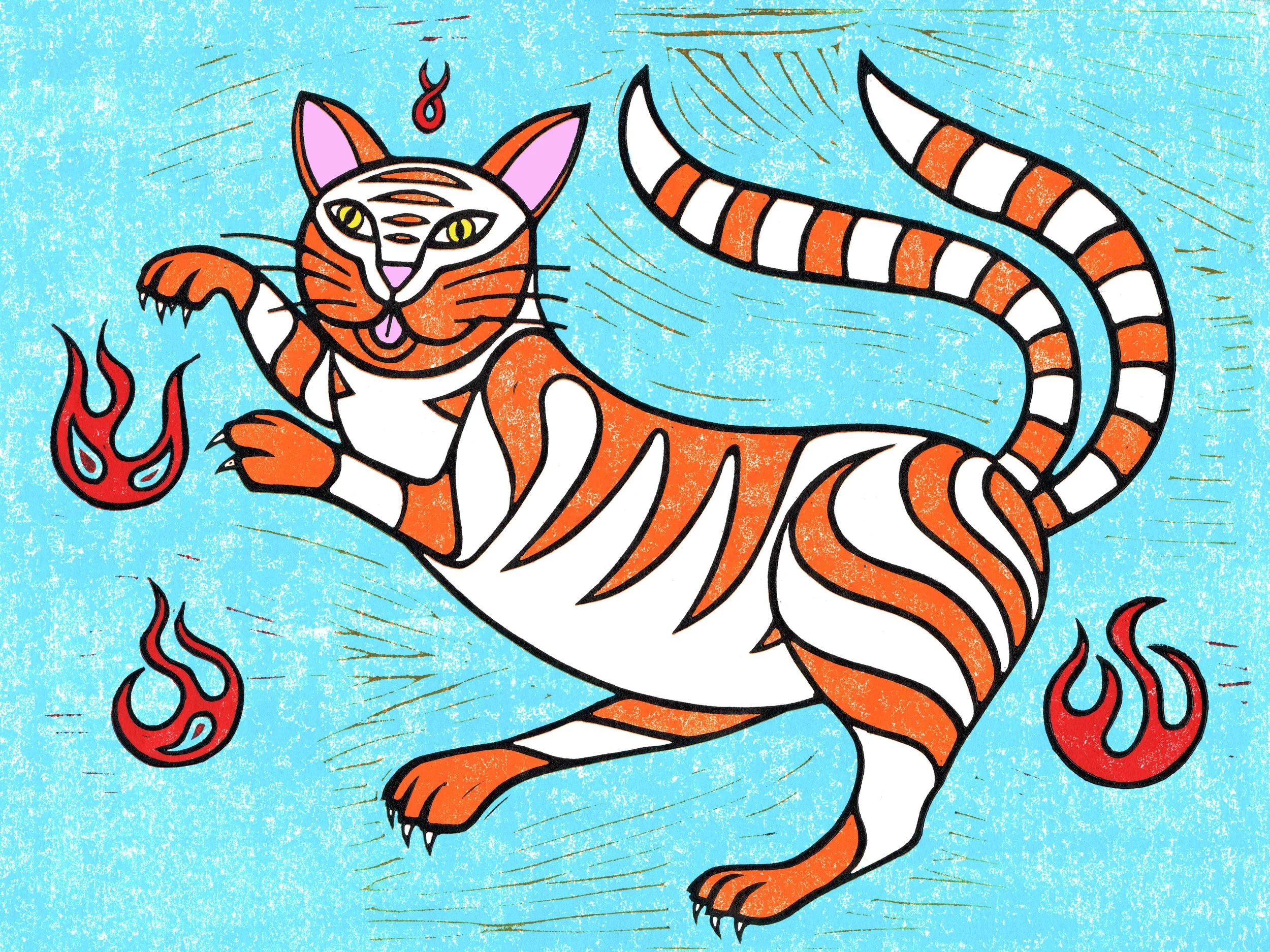 Japanese fire cat
