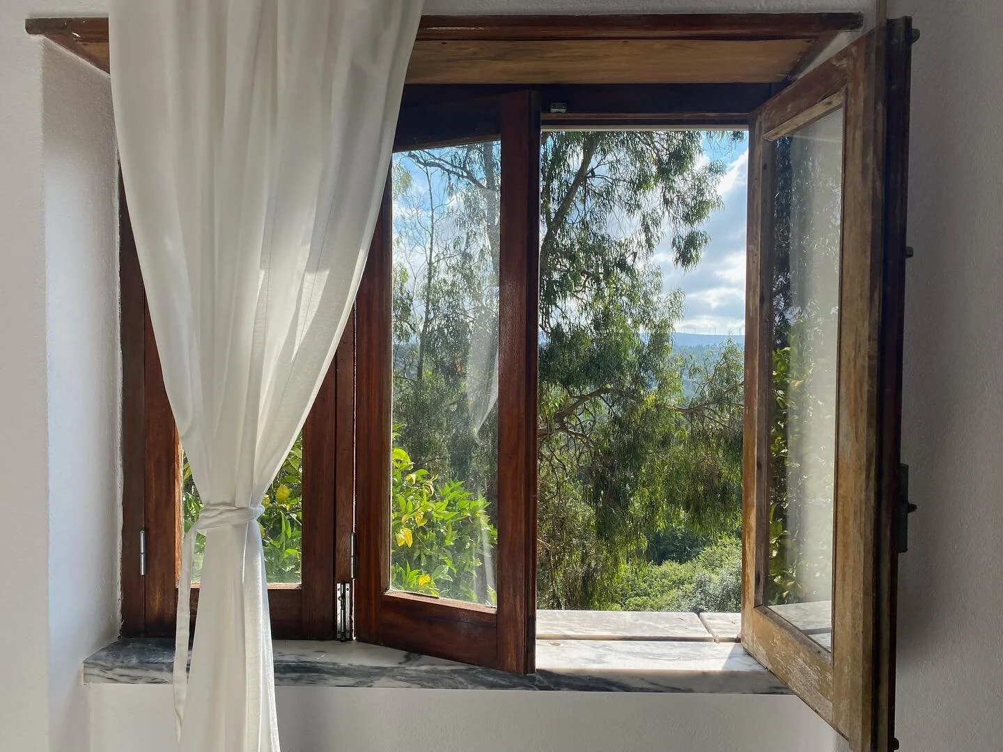 Views of the valley taken this morning ☀️ Our good friends Jo &amp; Brad and their family are soaking up all that @farmhouse.portugal joy!