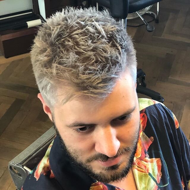 Grey hair for men ✂️#color #by#amaria #wahl #wahlclippers #faded #barbershop #barber #barbering #barbershopconnect #barbelle 💈💈