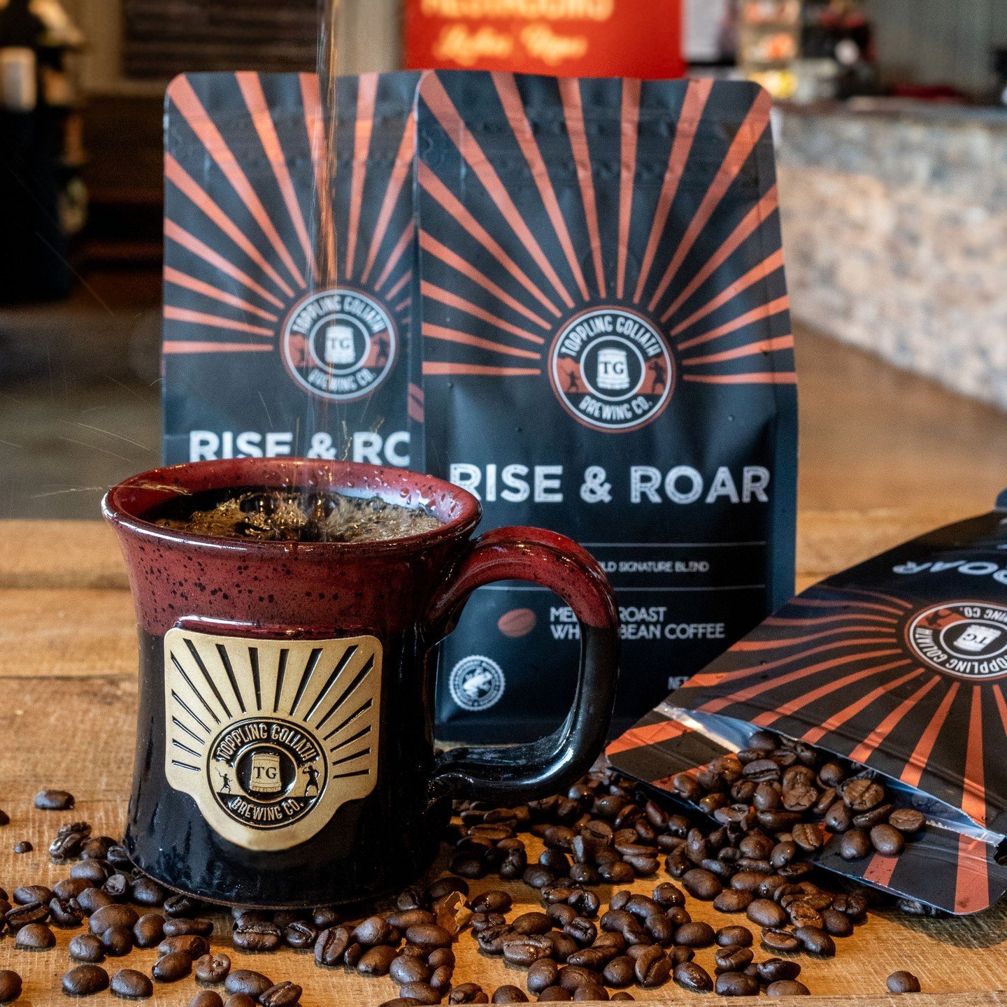 Start your Tuesday off right with our Signature House Blend coffee, Rise &amp; Roar!☕ 

We joined forces with @verenastreet to create this bold, but smooth medium roast coffee that will be sure to brighten your day!