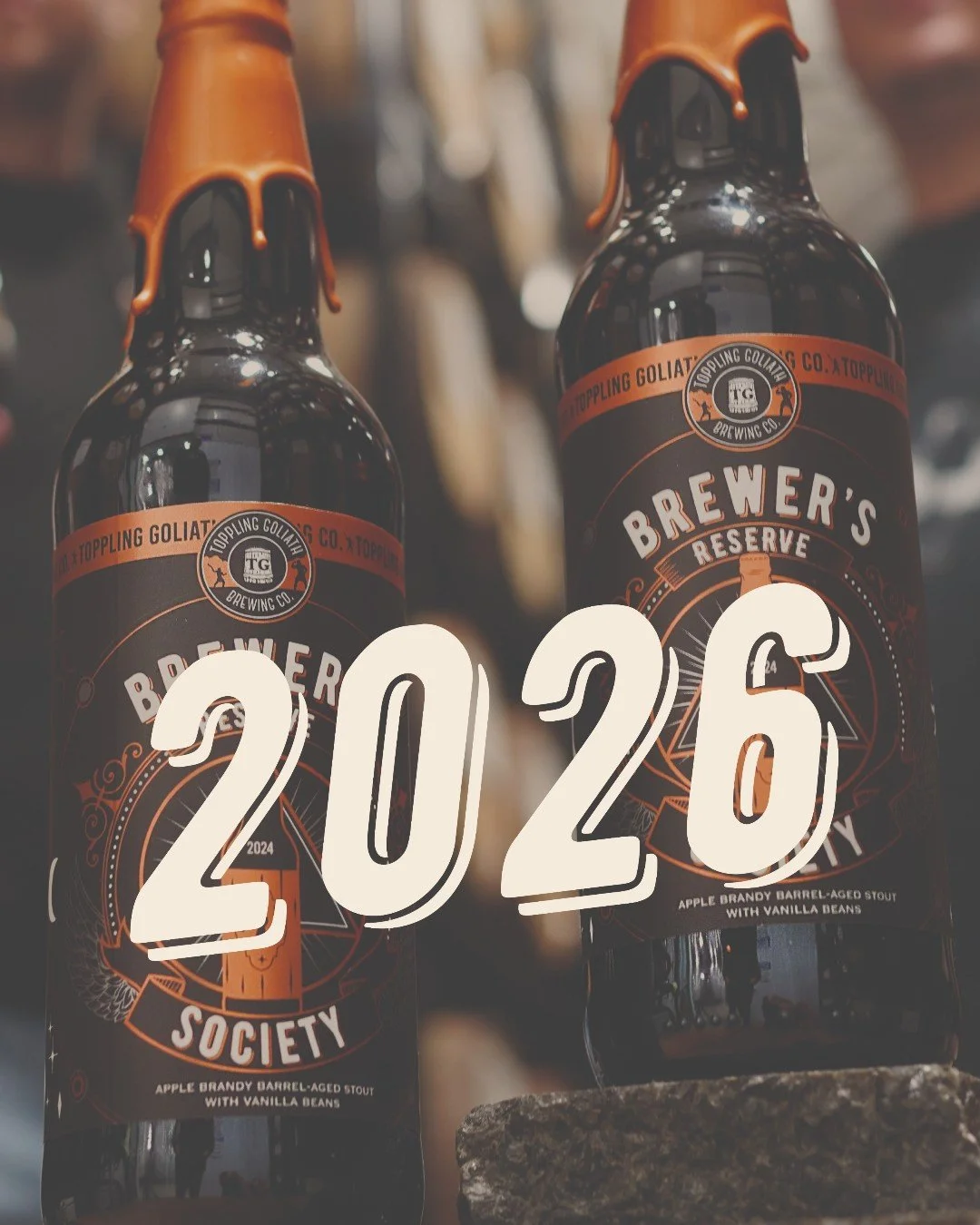 Attention barrel-aged stout fans! Our 2026 Brewer's Reserve Society (BRS) limited memberships will open to the public next Monday, February 9th, at 10 am! Sign-ups will be on a first-come, first-served basis until sold out.

What do I get with the me