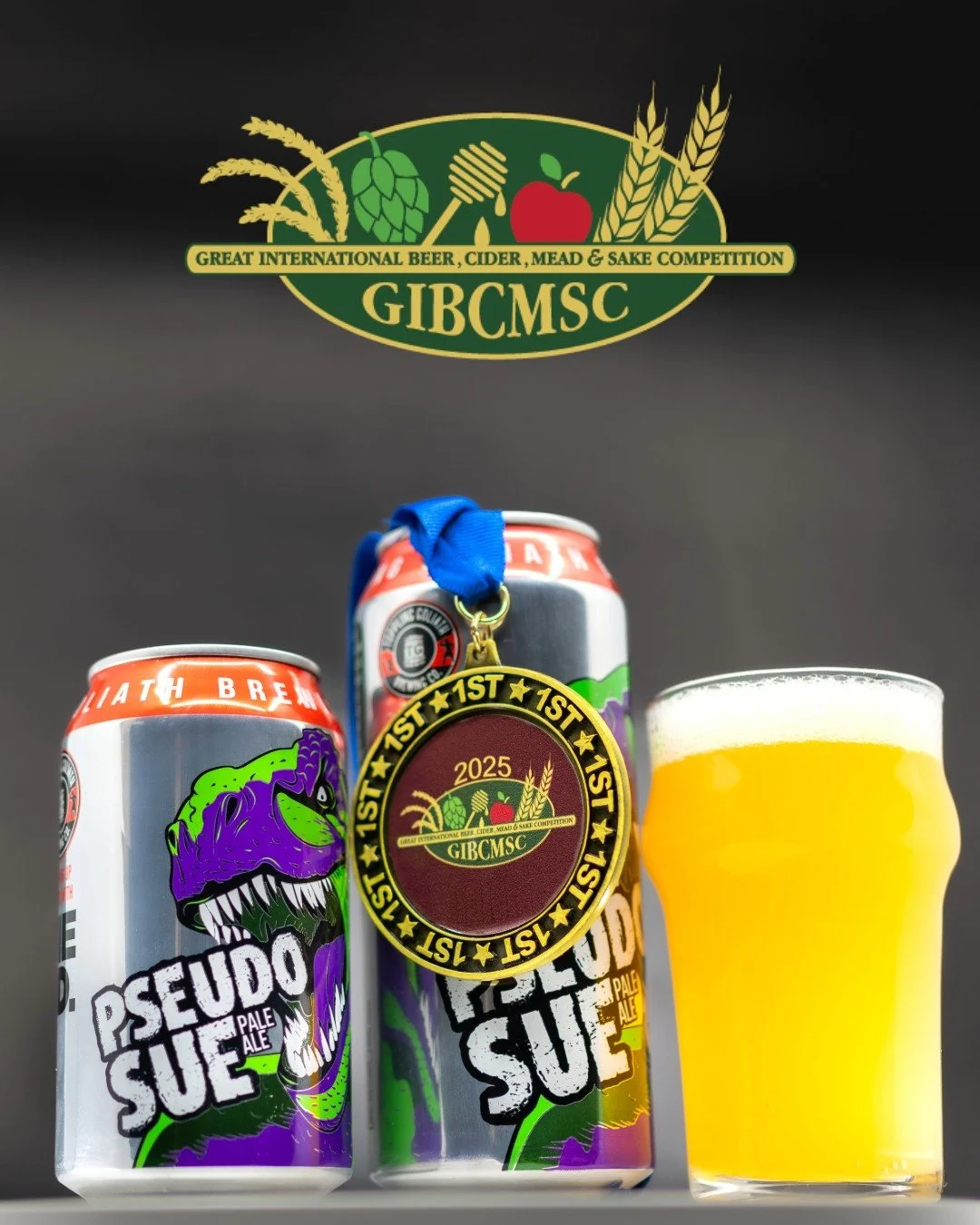 Big news! We entered the 2025 Great International Beer, Cider, Mead &amp; Sake Competition, and brought home 4 awards 🏅

Pseudo Sue &ndash; 1st Place, New England IPA
Cyber Sue &ndash; 2nd Place, IPA
King Sue &ndash; 2nd Place, Strong Beer (New Engl