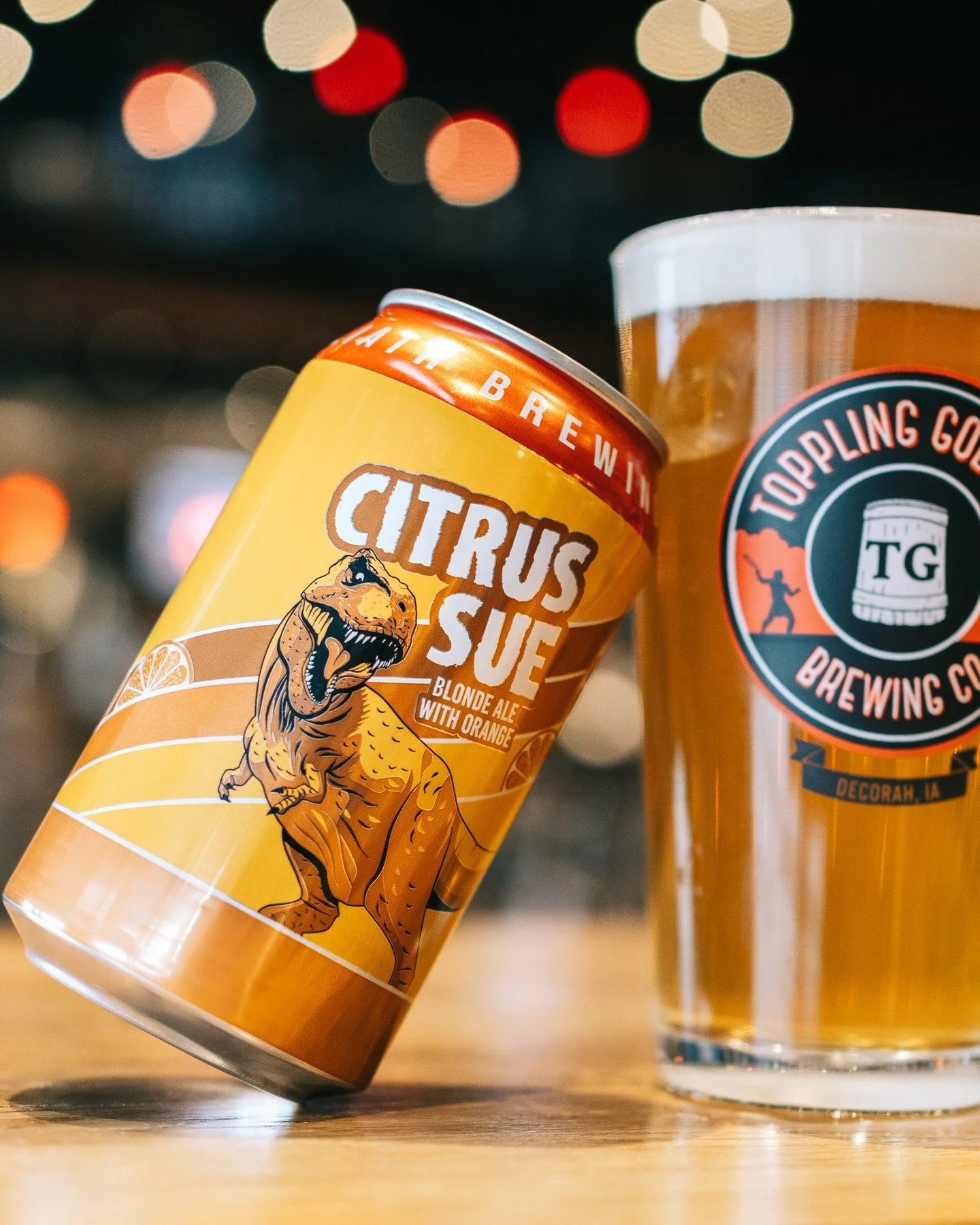 Your go-to afternoon beer is ready to be enjoyed. 

CITRUS SUE. 🍊 

ABV | 5.2% | Citrus Blonde Ale

Brimming with sweet tropical notes, perfect for warm afternoons, Citrus Sue is brewed with fresh orange peel, giving this vibrant ale a bright pop.

