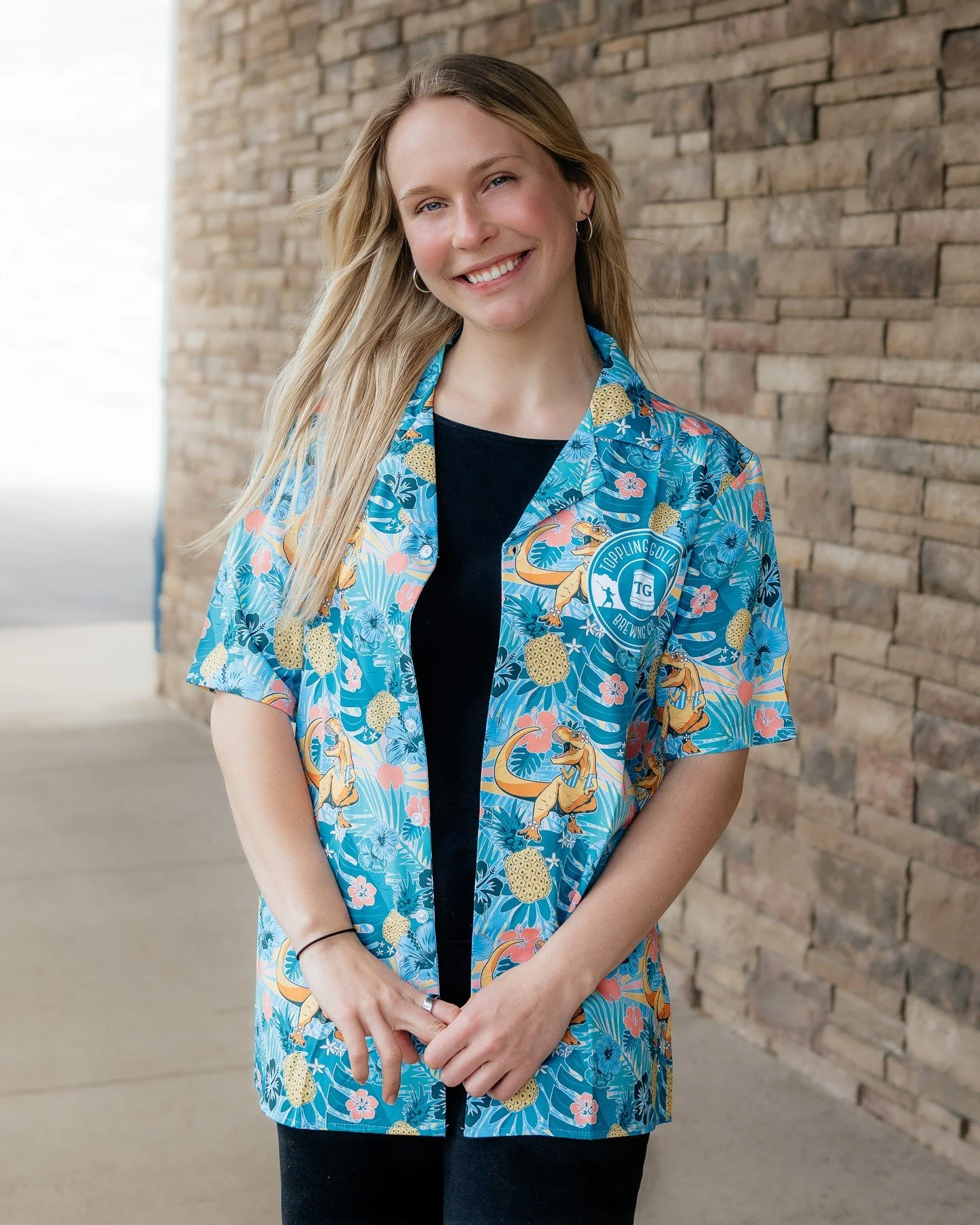 2026 Hawaiian shirts have arrived! Featuring your newest favorite dino, Hazy Day Sue! ☀️