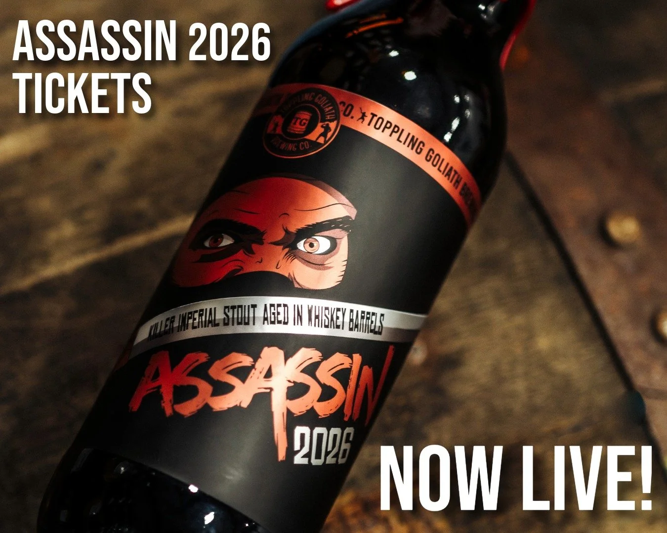 ASSASSIN 2026 | TICKETS ARE NOW LIVE!

*Limited tickets available until sold out. Reserve your bottle at the link in our bio!

June 25 &ndash; Assassin Dinner
June 27 &ndash; Release Day

This barrel-aged stout spends over a year in barrels to create