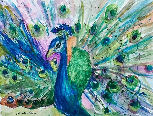 Pretty as a Peacock Notecard Set