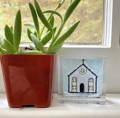 Chapel In The Snow Art Block