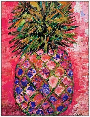 Sweet Pineapple (Pink) Notecard Set