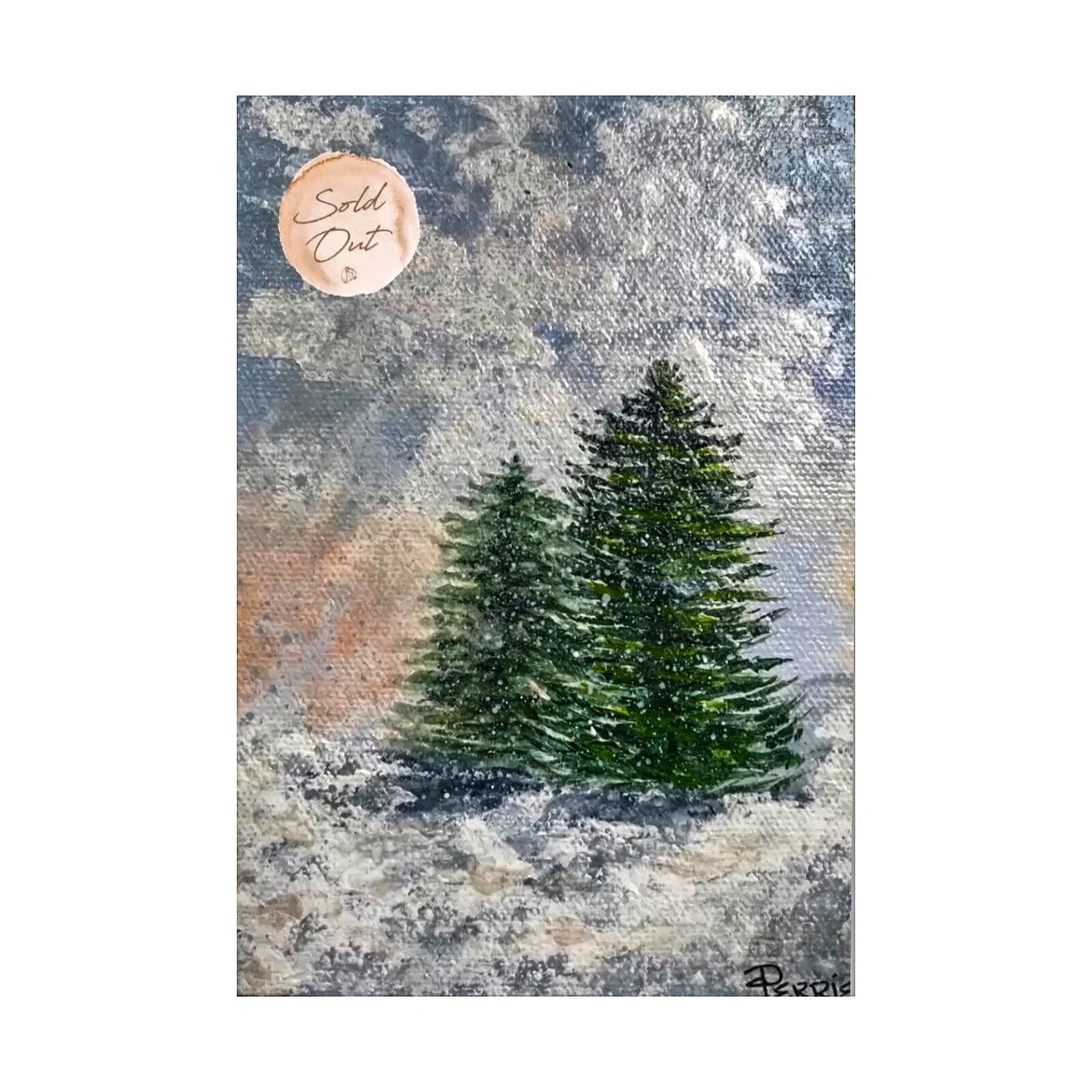 Winter Mornings acrylic on canvas
