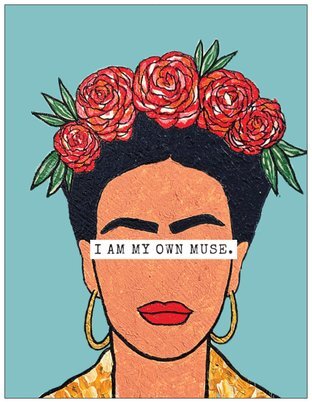 I Am My Own Muse (Blue) Notecard Set