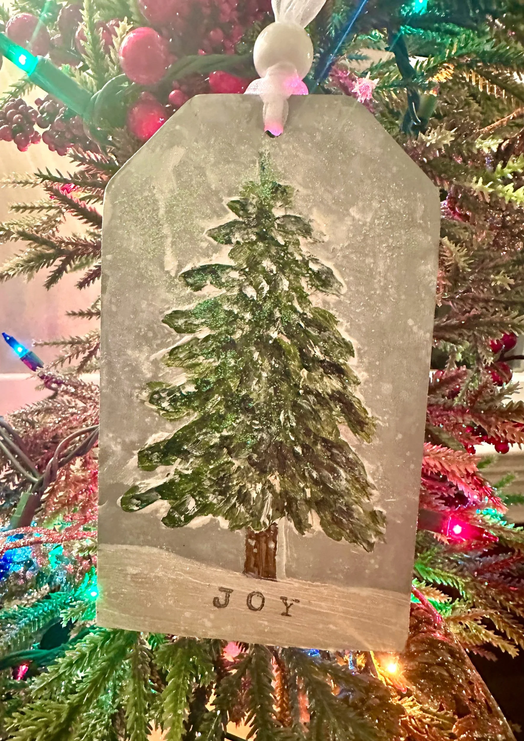 Joy Tree Ornament Tag