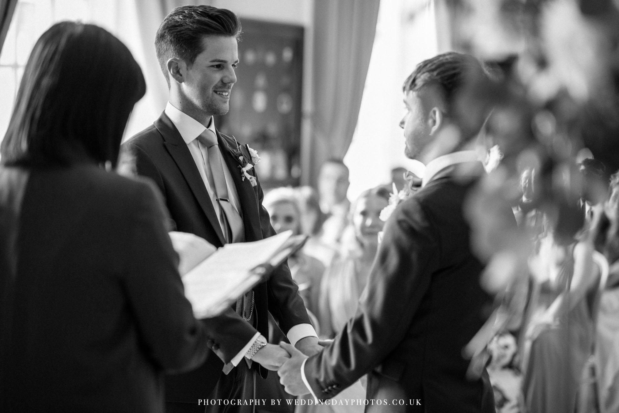 same sex civil ceremony wedding at manchester hall