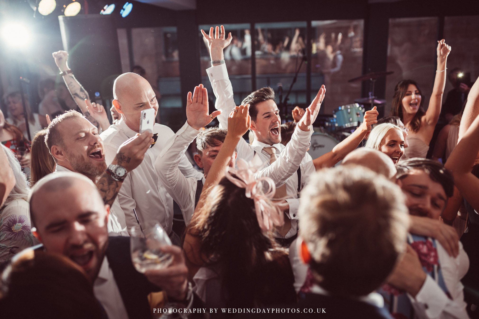 energetic wedding dance at manchester hall