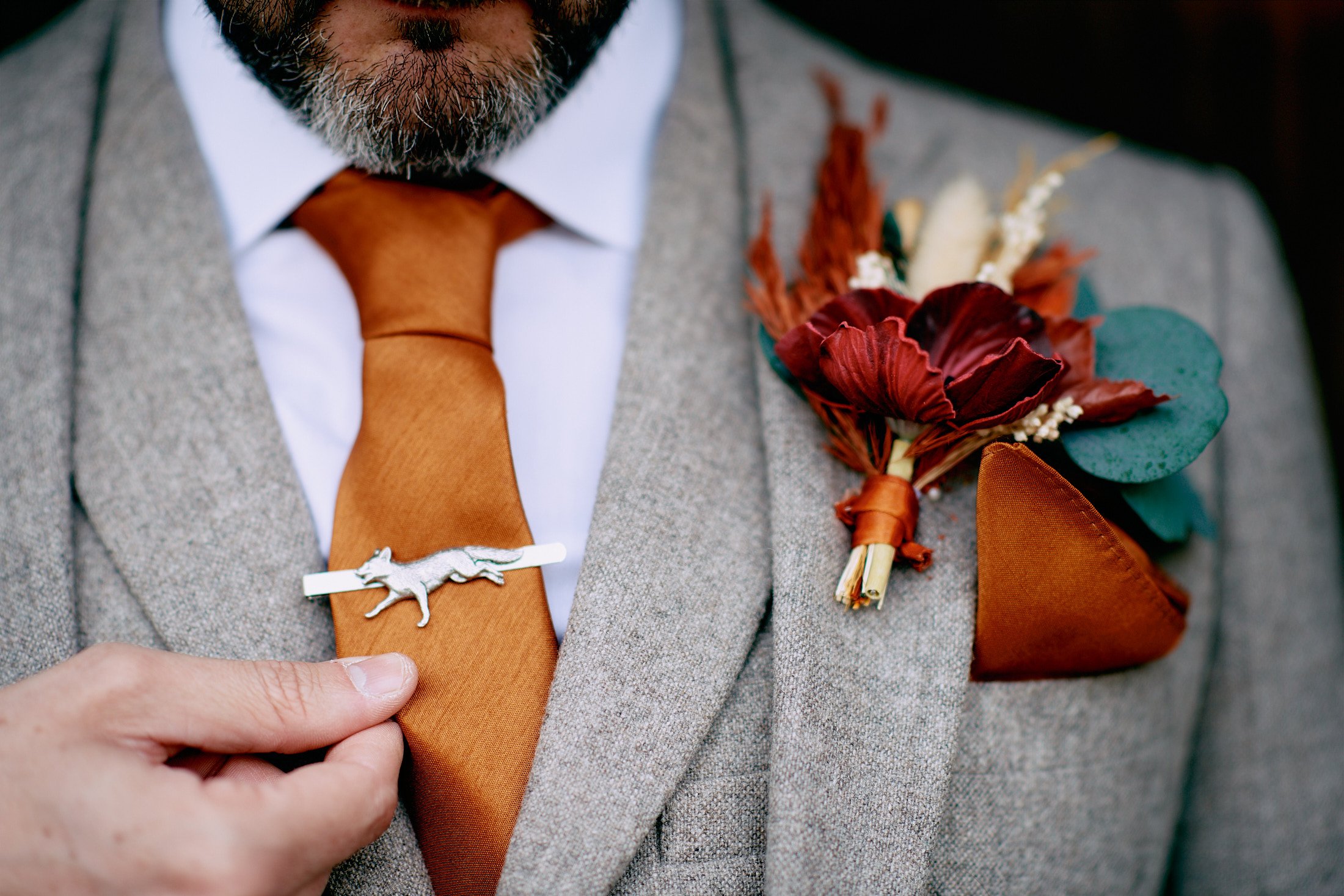 groom outfit details