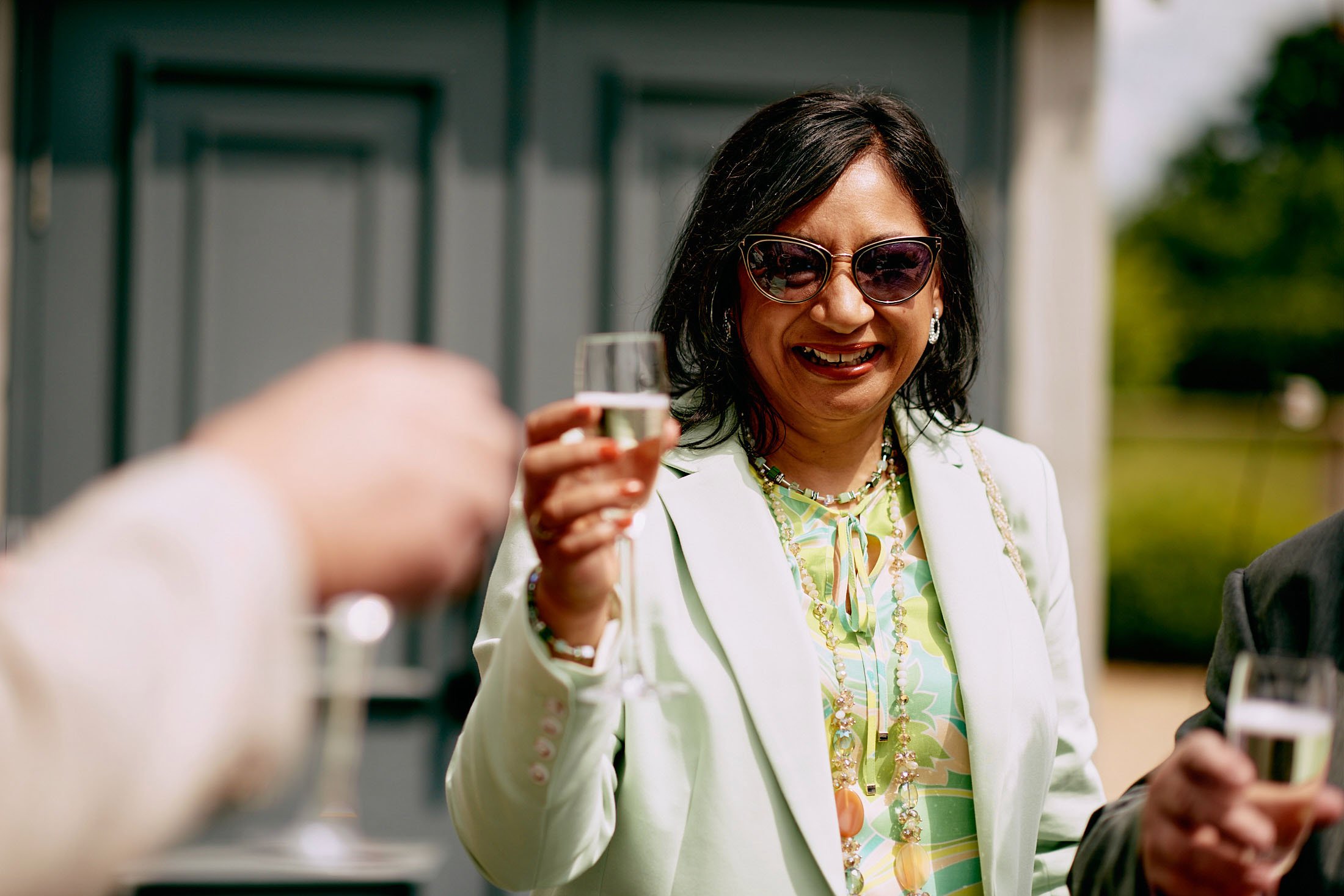 guests enjoying a drink at Larkspur Lodge