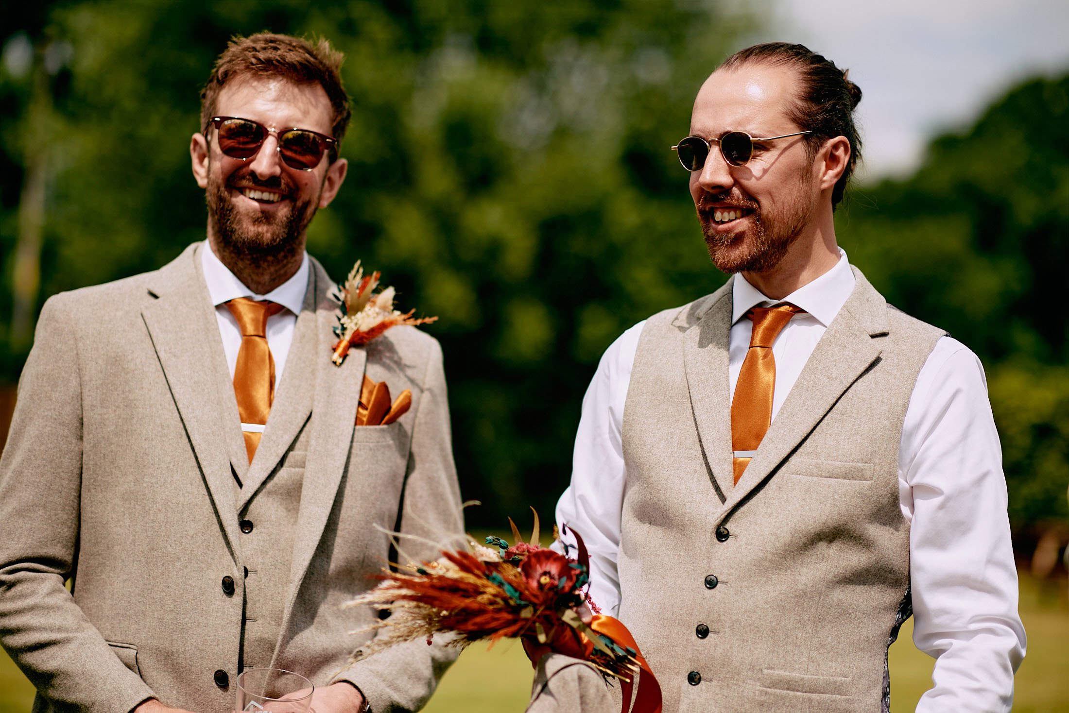 wedding guests at Larkspur Lodge