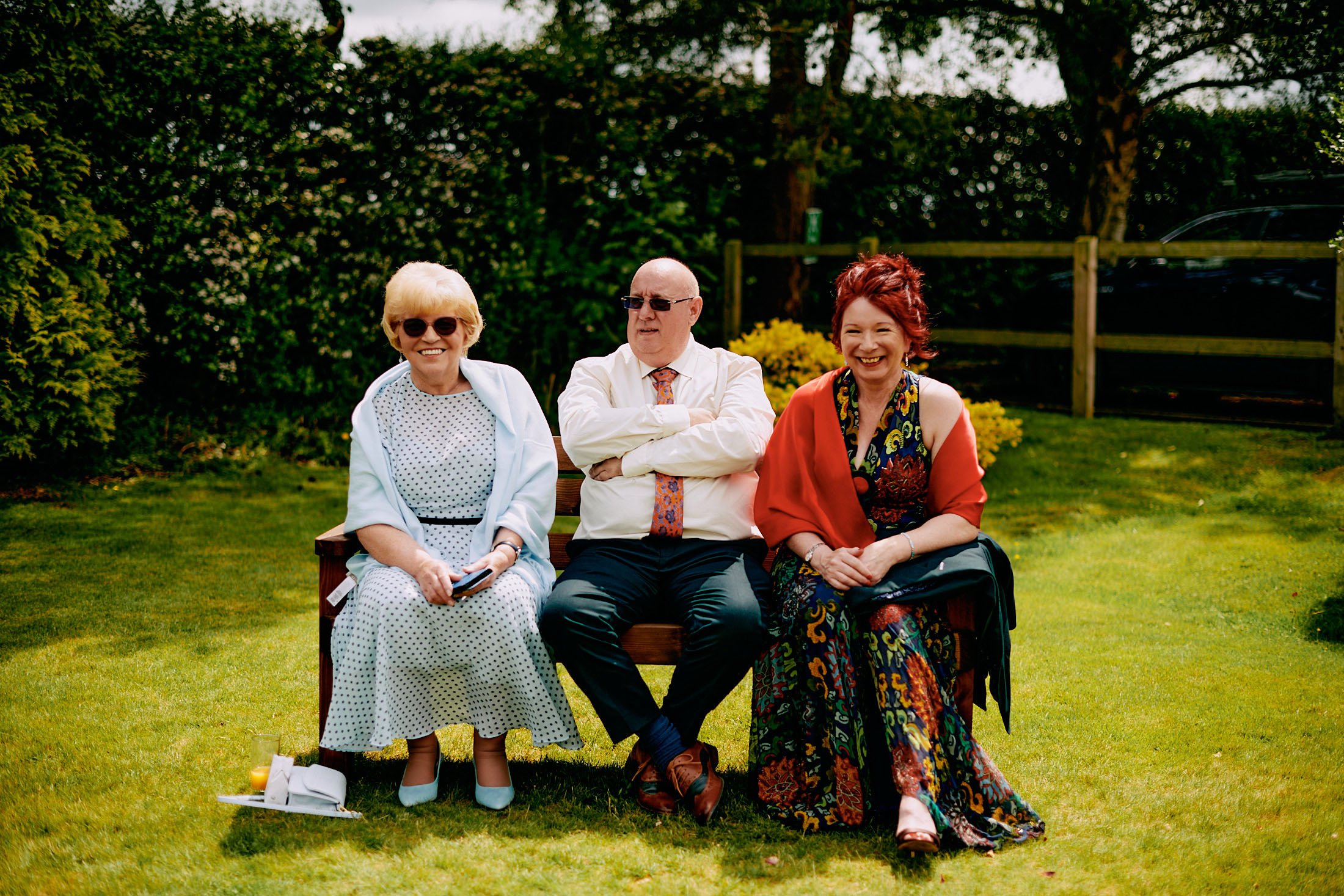 wedding guests at Larkspur Lodge