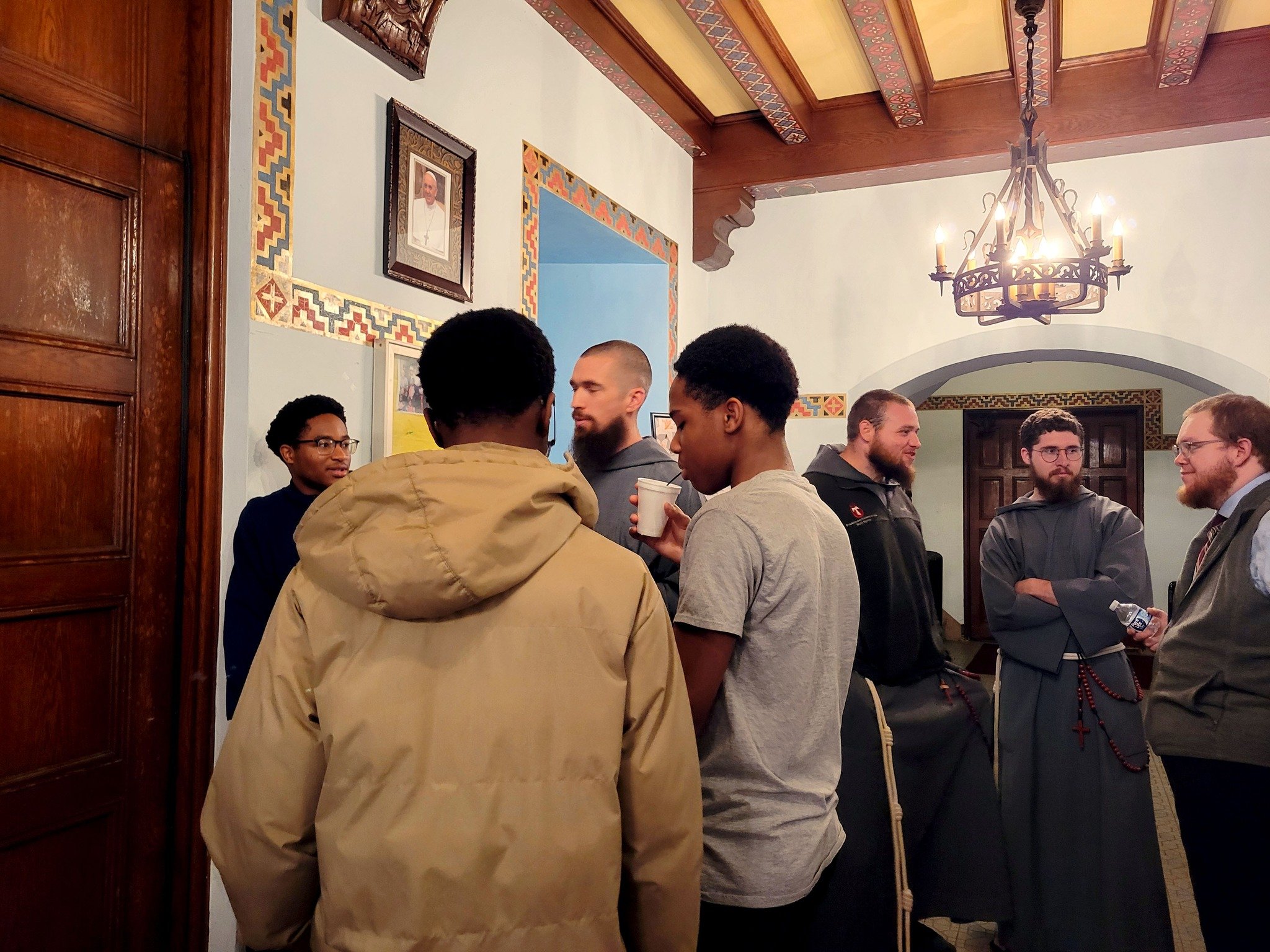 We had a SUPRISE VISIT last Sunday: the Franciscan Friars of the Holy Spirit! They stopped by to say 'goodbyes' before completing their move back to Arizona to continue the mission of the order. 

We are so incredibly thankful for the 4 years you ded