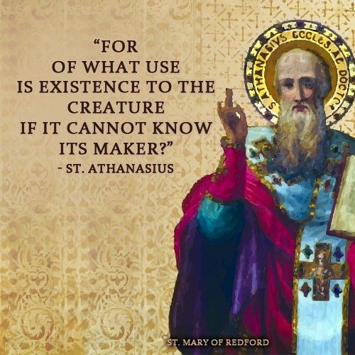 HAPPY FEAST DAY OF ST. ATHANASIUS OF ALEXANDRIA!

Besides being the namesake of Fr. Athanasius Fornwalt you may not know much more about this beloved saint. 

- St. Athanasius was a bishop in 4th Century Northern Africa.

- St. Athanasius was exiled 