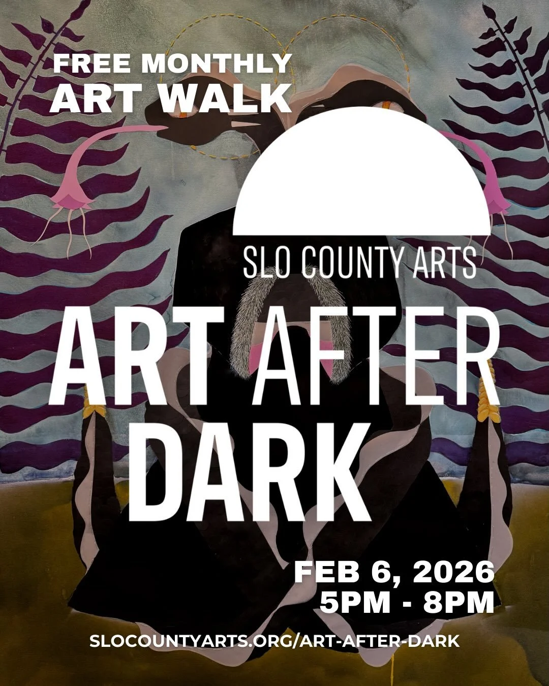 SLO&rsquo;s favorite First Friday evening of creativity is back! 🎉 The first Art After Dark of 2026 is taking place this Friday, February 6th from 5pm to 8pm and there are 17 venues on the map with unique creative experiences to explore.

Visit sloc