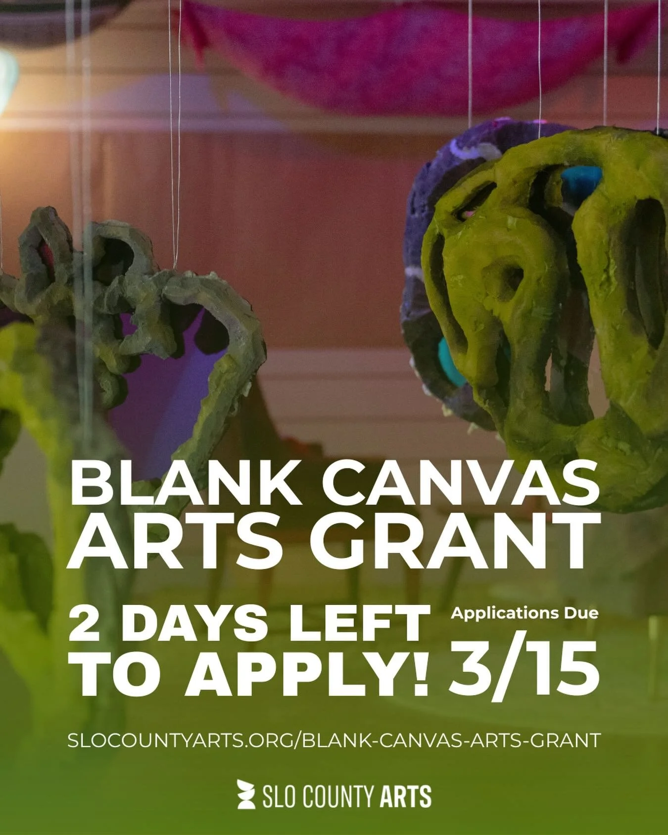 Don&rsquo;t miss your chance to apply for funding to support your creative project!

There are just two days left to apply to the NEW Blank Canvas Arts Grant, a funding opportunity that supports experimental, contemporary projects by emerging and mid