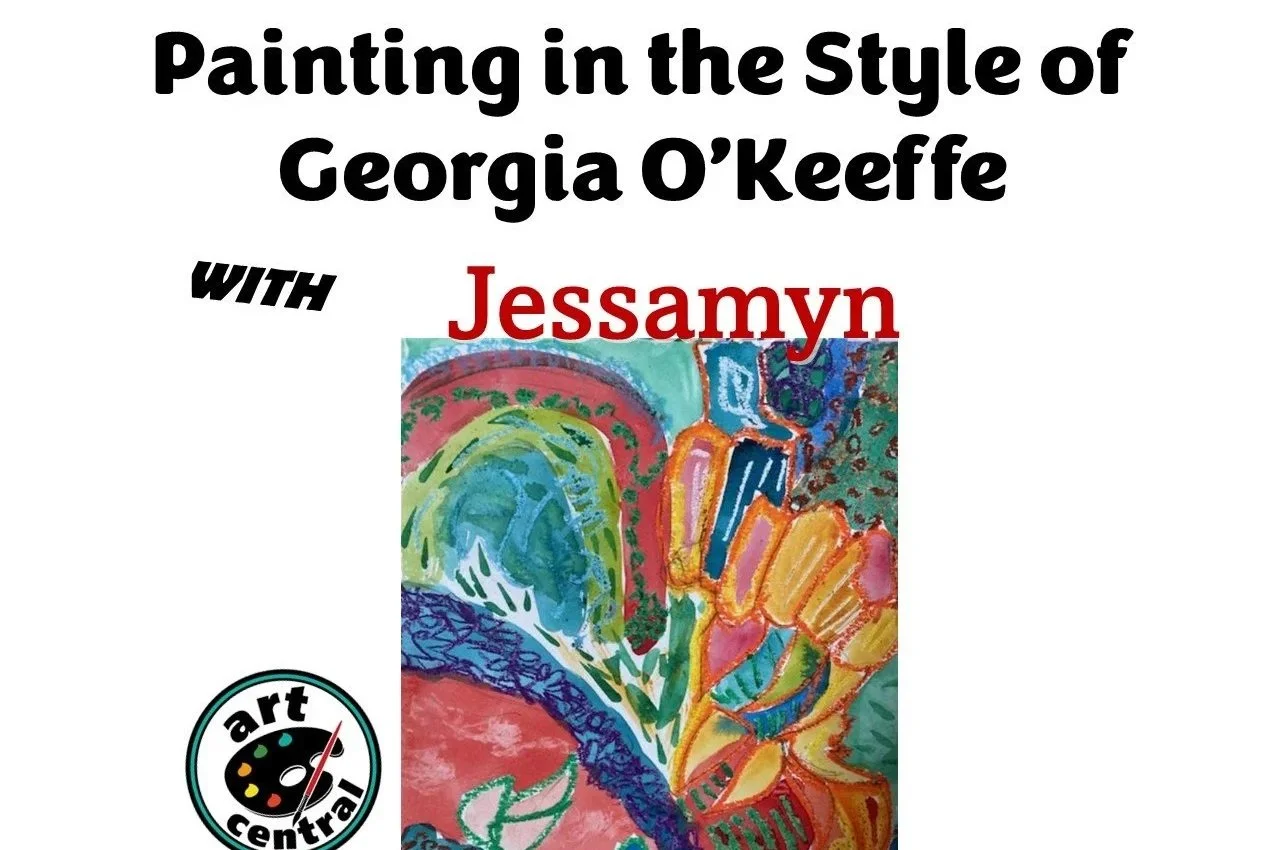 Painting in the Style of Georgia O'Keeffe