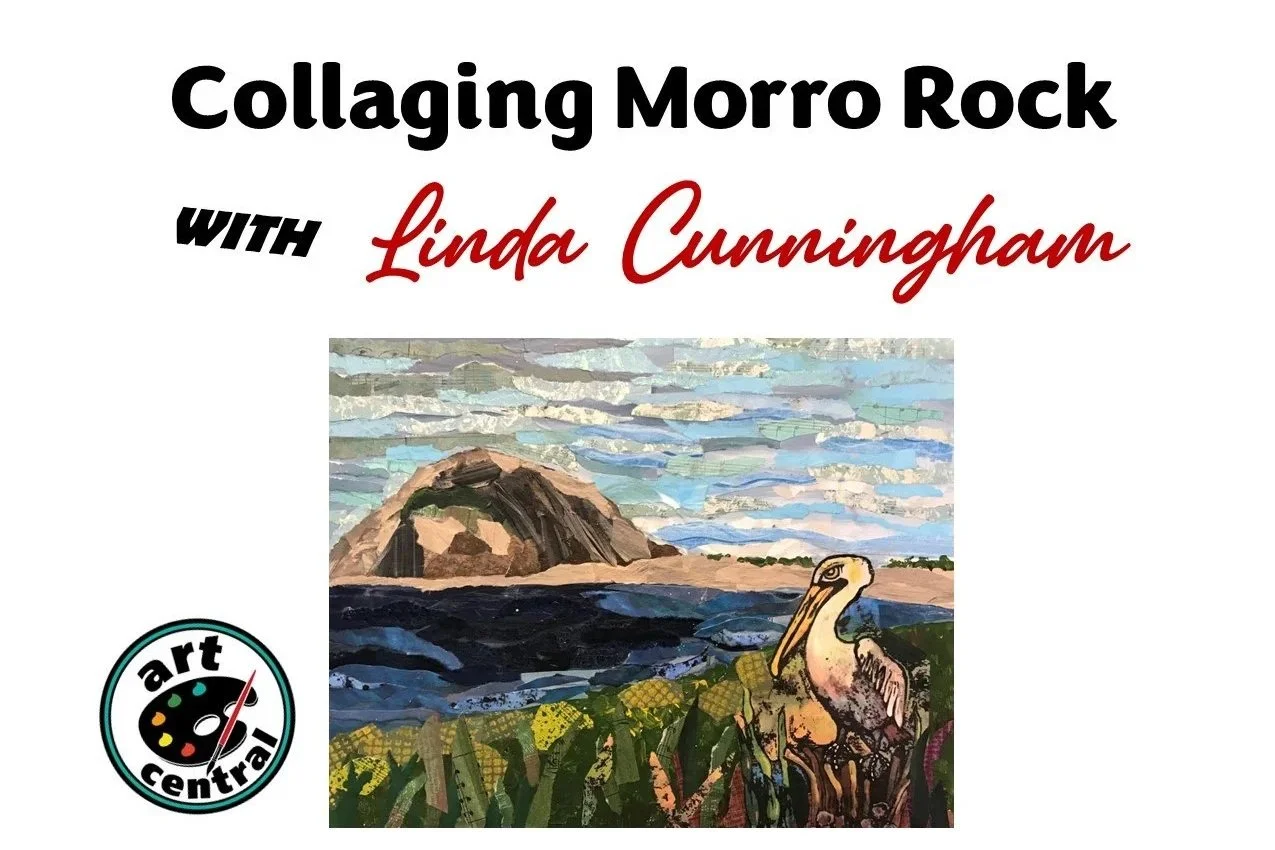 Collaging Morro Rock with Linda Cunningham
