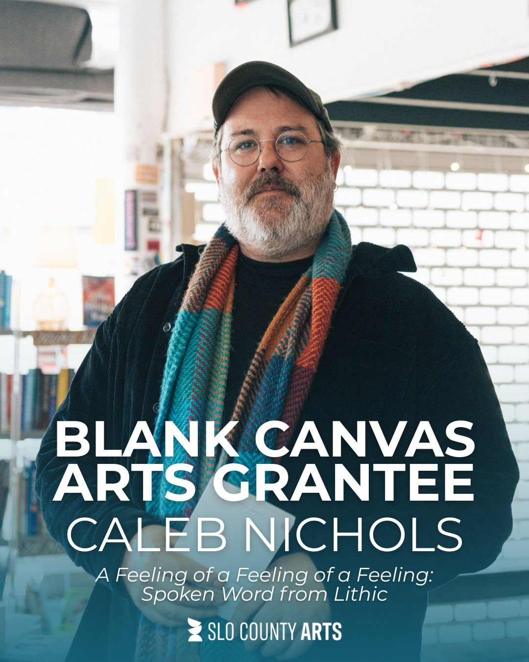 Blank Canvas Arts Grantee Spotlight: Caleb Nichols, &ldquo;A Feeling of a Feeling of a Feeling: Spoken Word from Lithic&rdquo;

A spoken word album featuring poems from Nichols&rsquo;s debut collection Lithic: A Hyperballad (Harbor Editions, 2026) &m