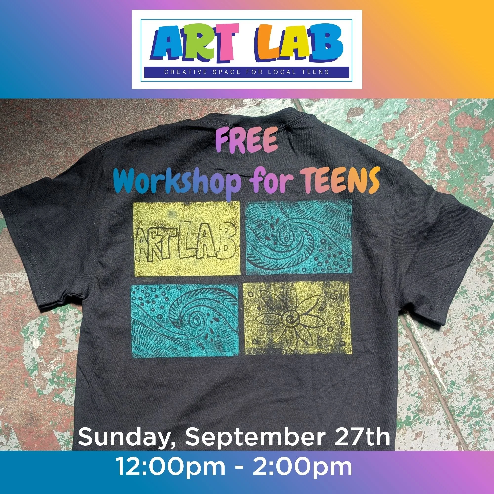 Art Lab - Free Teen Block Printing Workshop