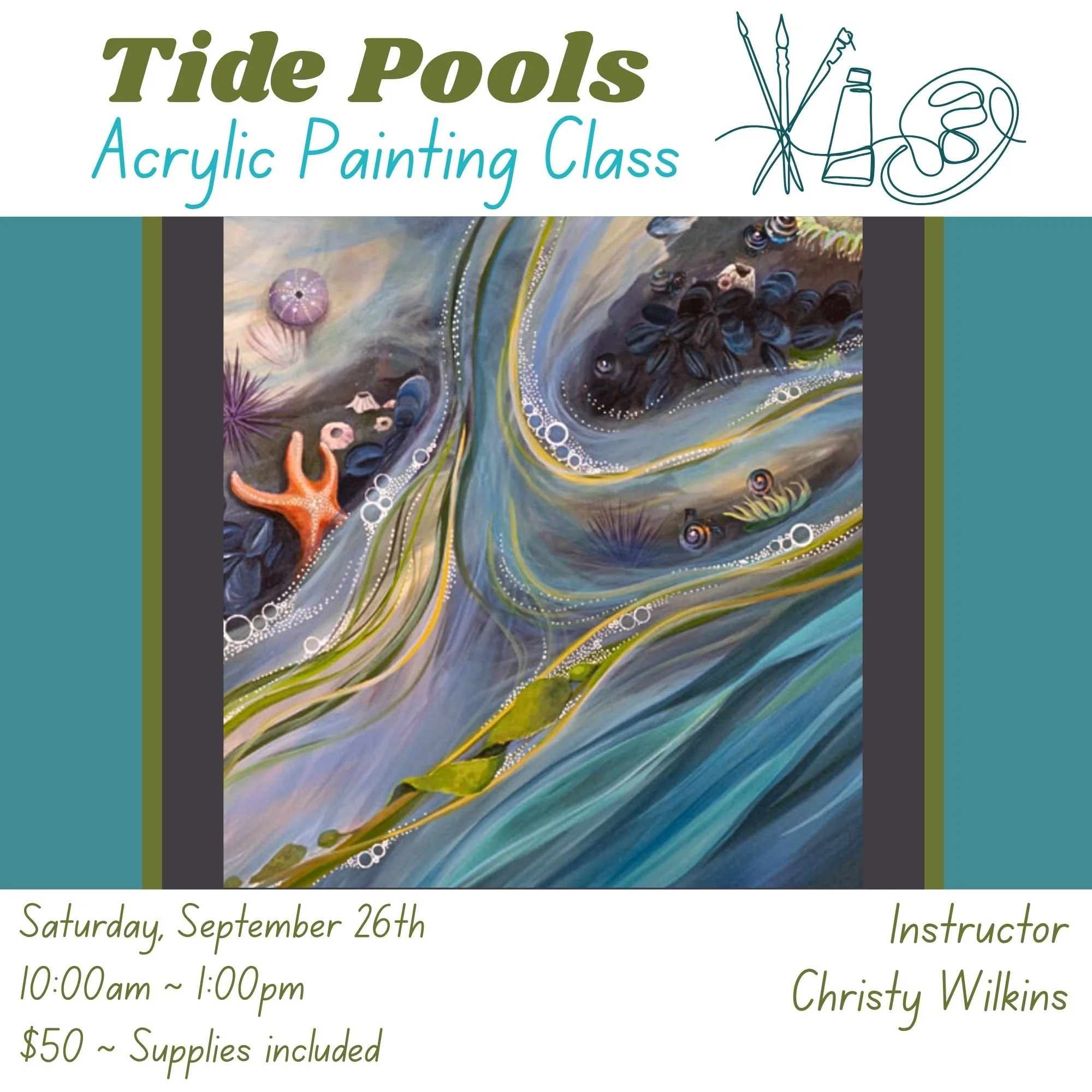 Tide Pools - Acrylic Painting Class