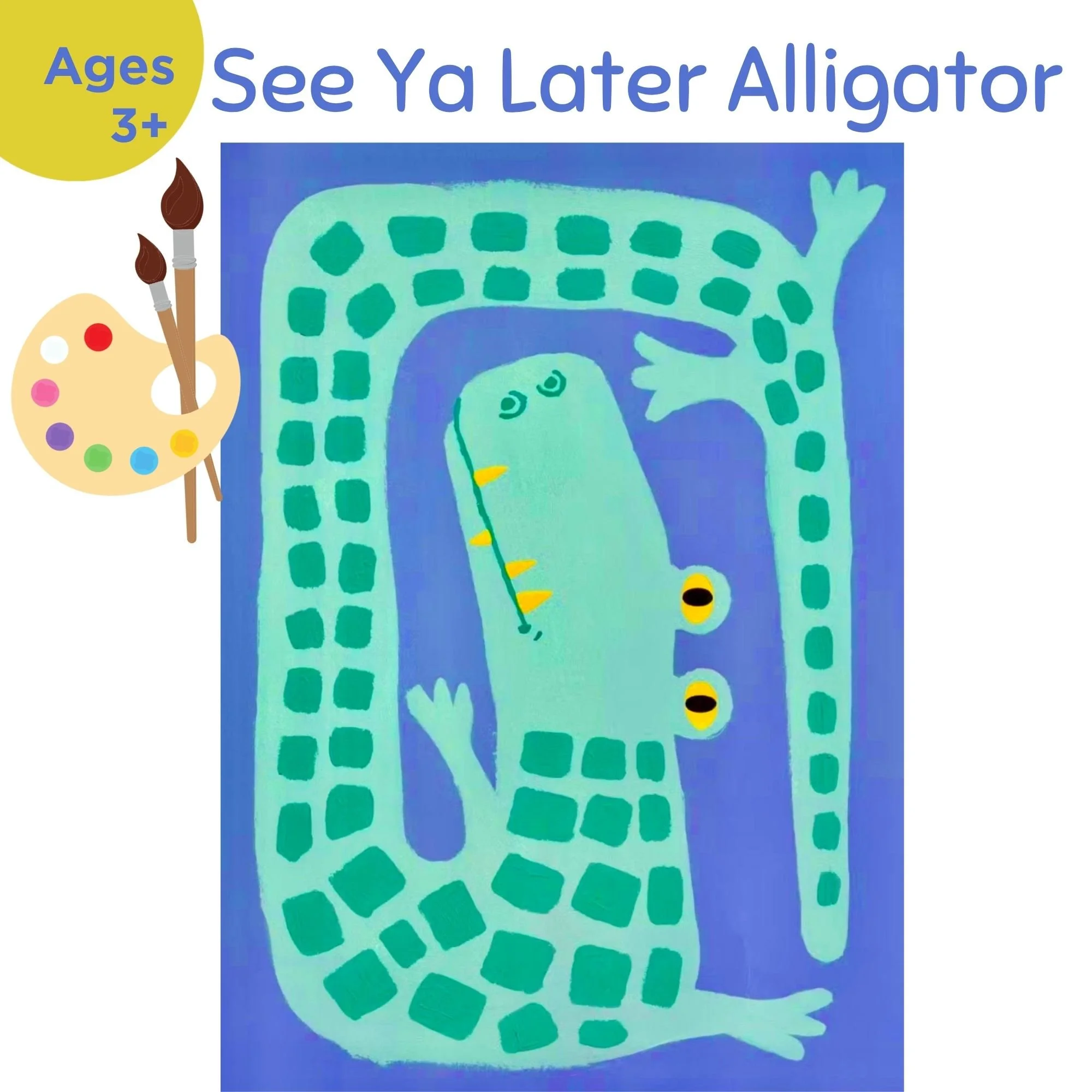 See Ya Later Alligator - Kids painting class