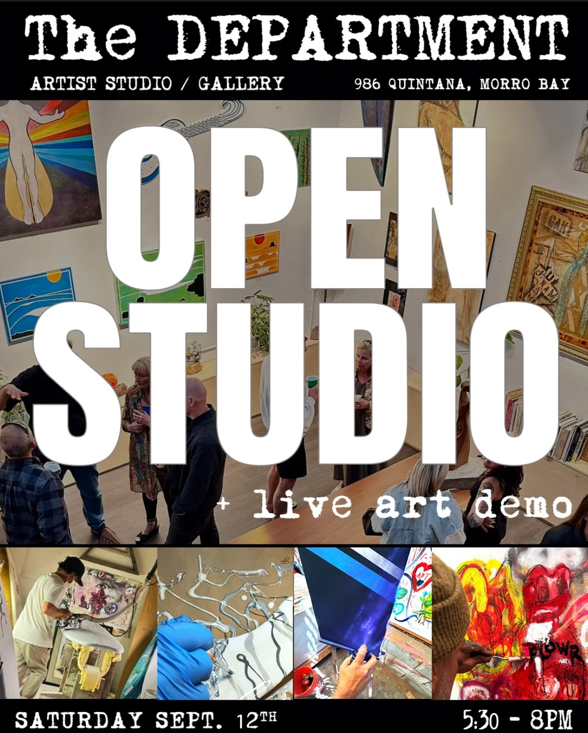 Open Studio + Love Art @thedepartment in Morro Bay