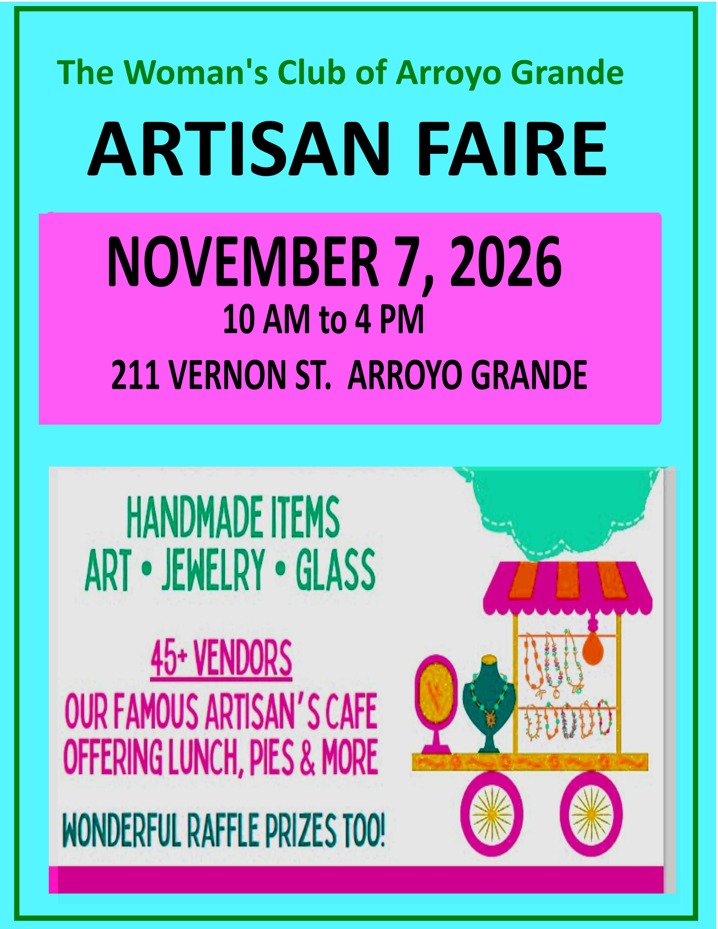 Woman's Club of Arroyo Grande Artisan Faire